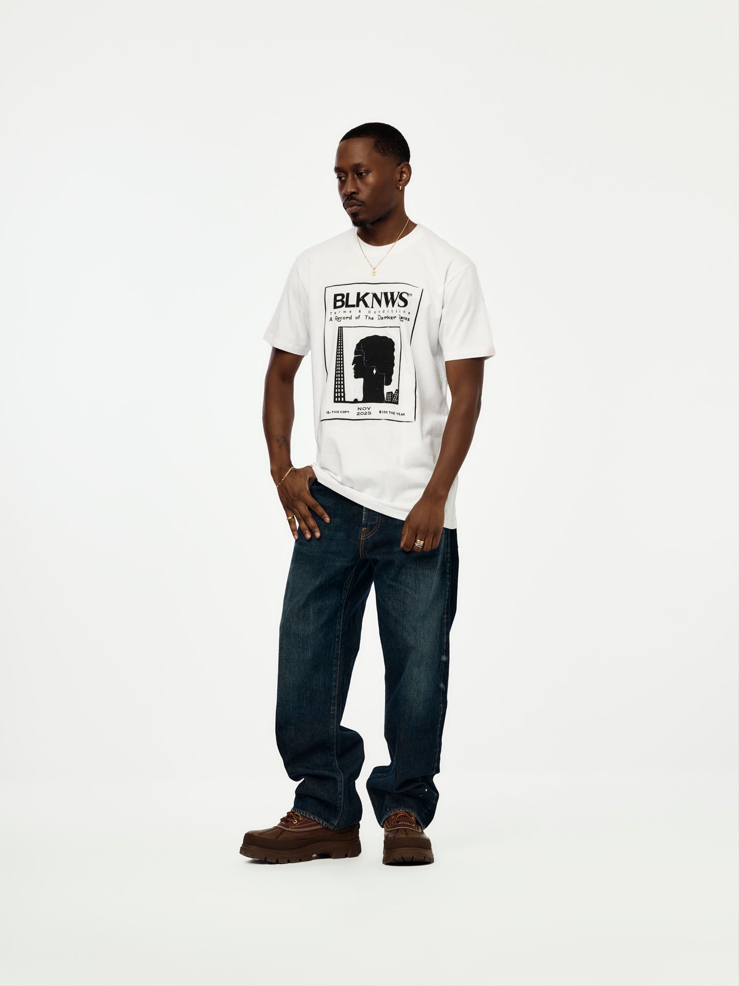 BLKNWS T-Shirt #4 (White)