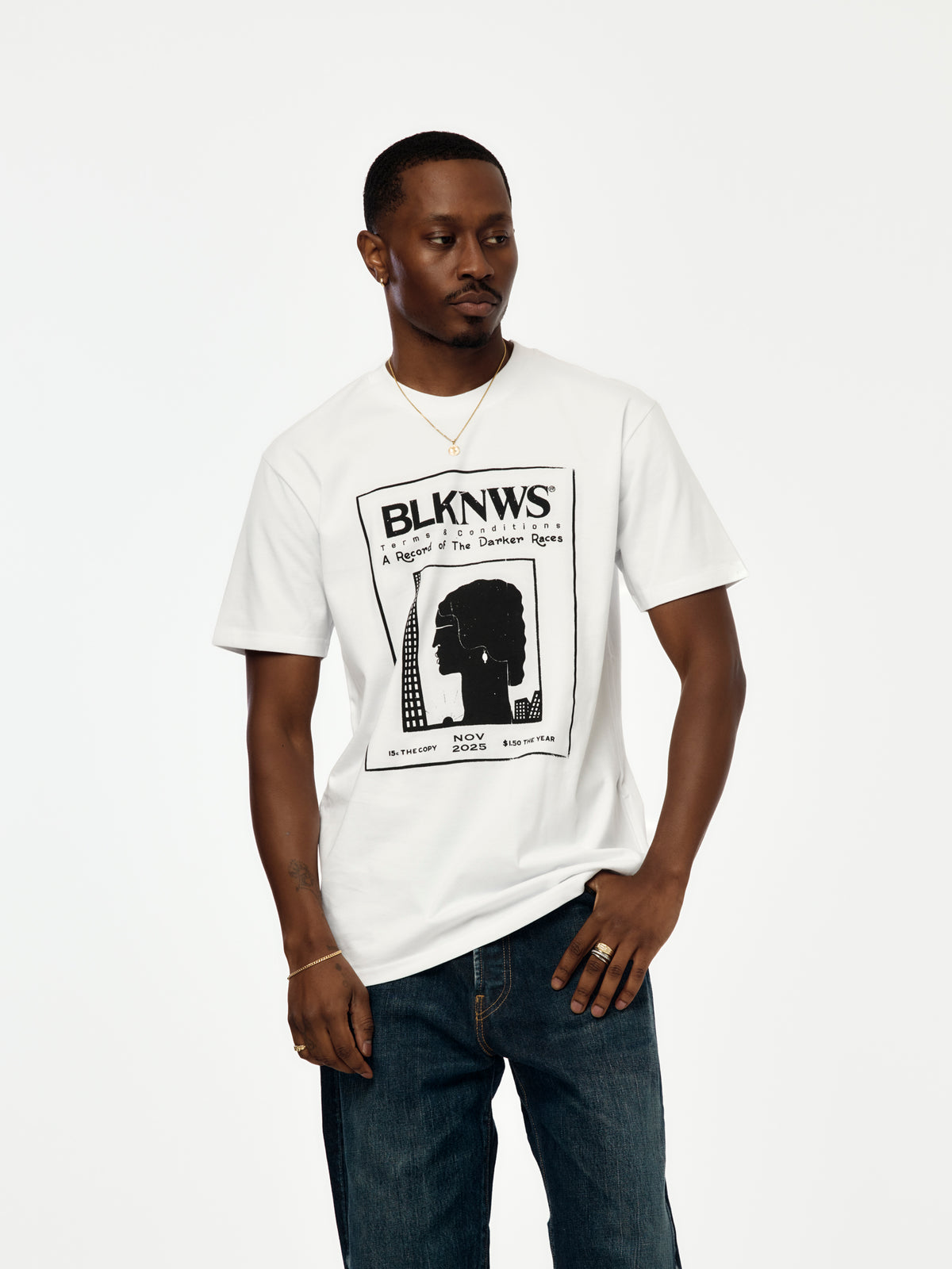 BLKNWS T-Shirt #4 (White)