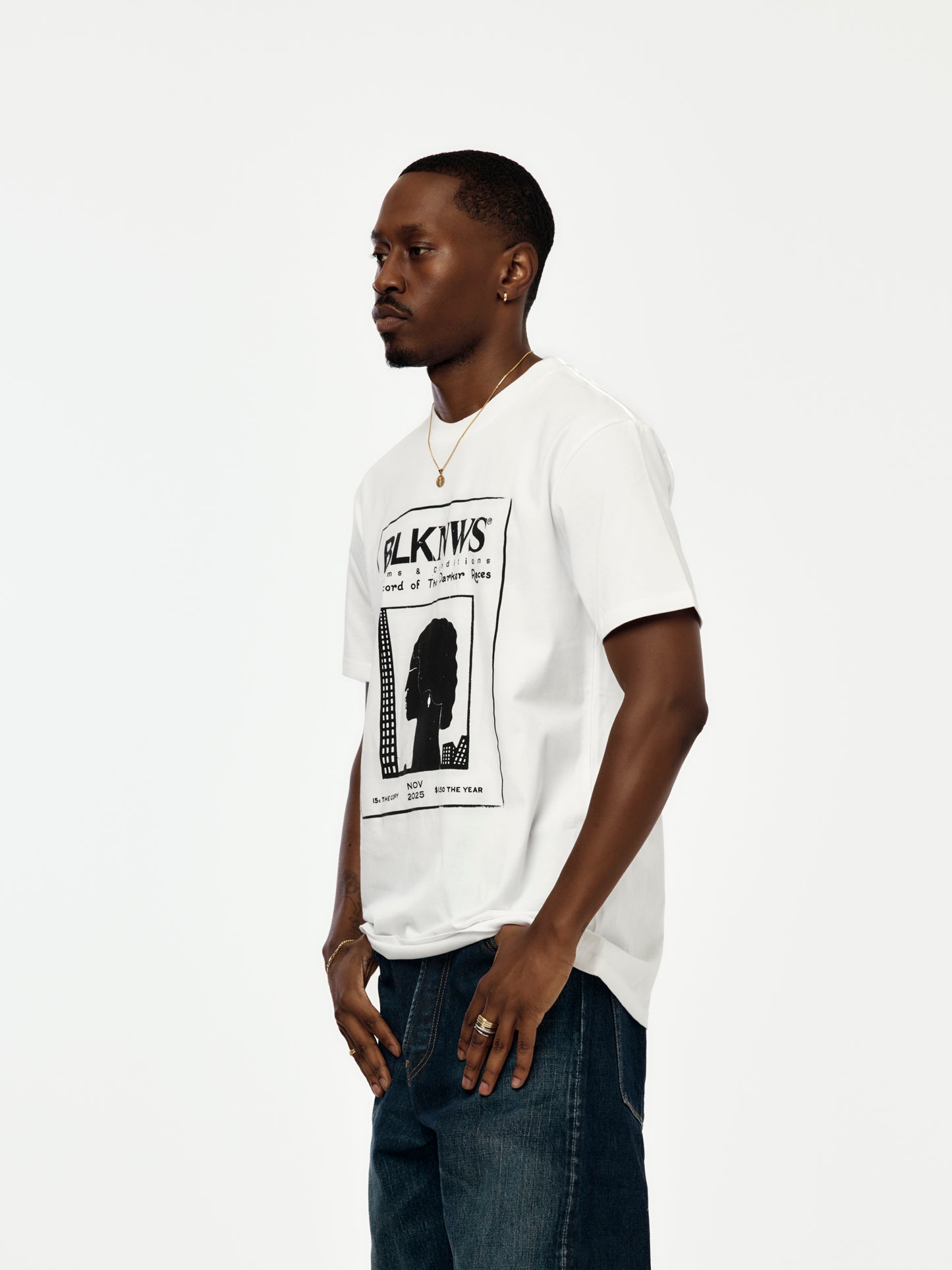 BLKNWS T-Shirt #4 (White)