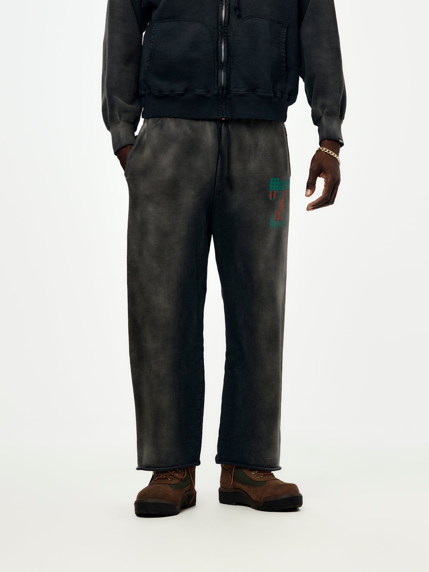 #7 Vinyl Aged Sweatpants (Black)