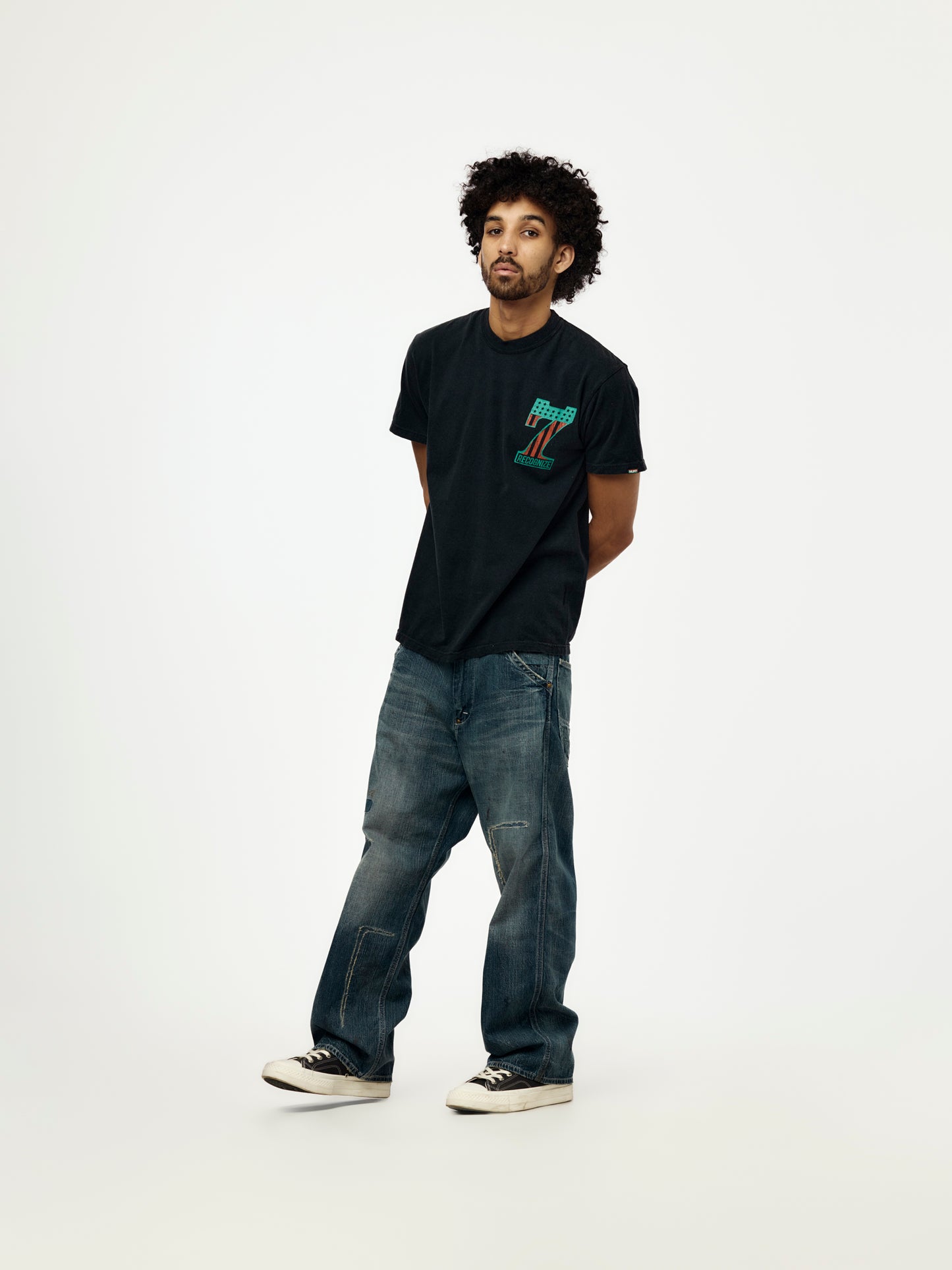 #7 Vinyl Aged Tee (Black)