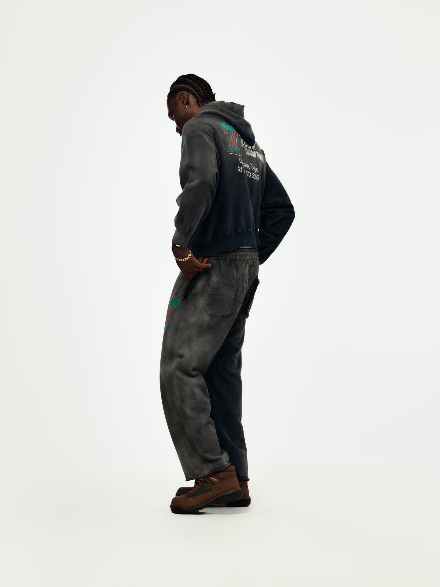 #7 Vinyl Aged Sweatpants (Black)