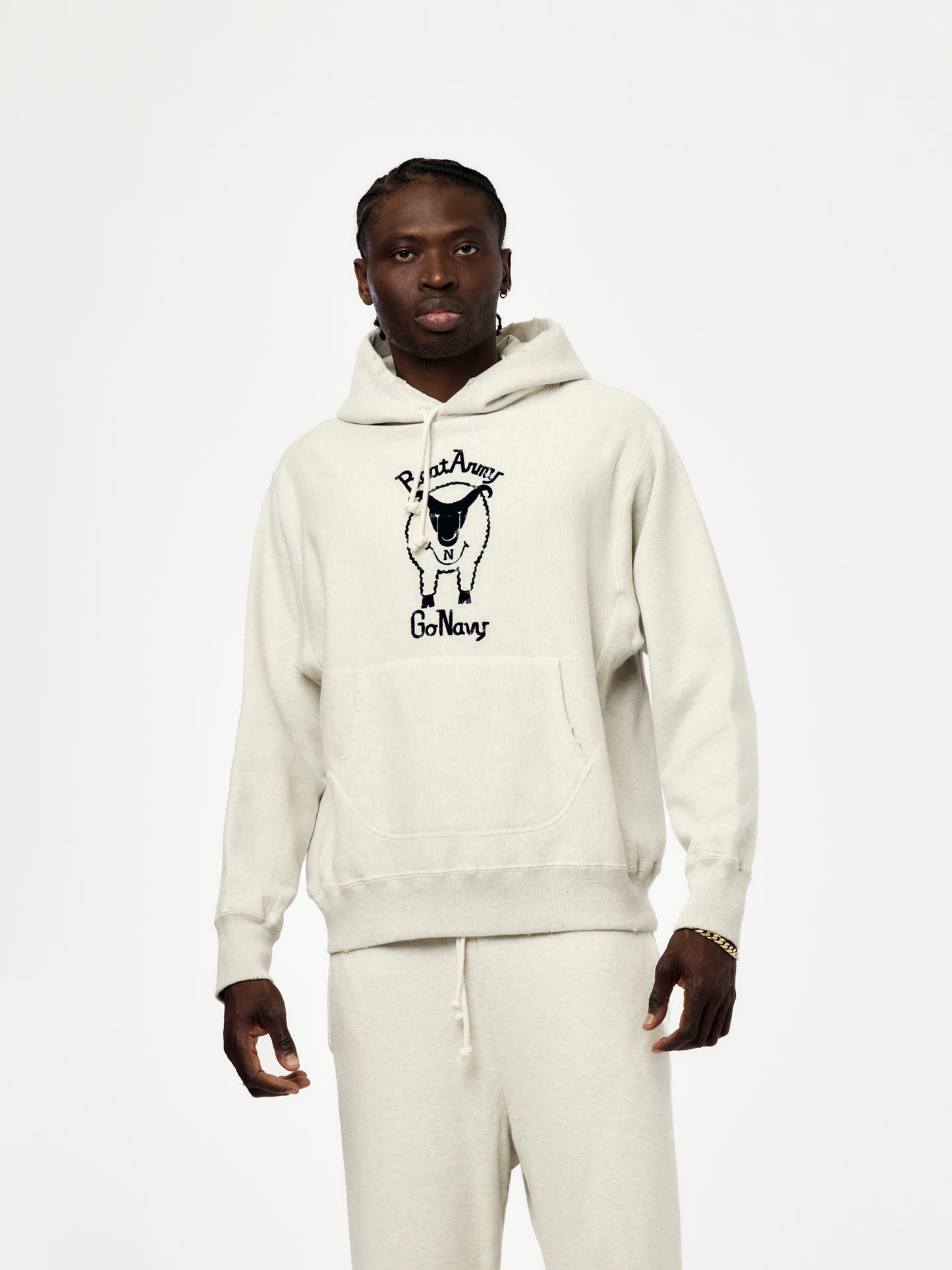 Beat Army Aged Hoodie (Oatmeal)