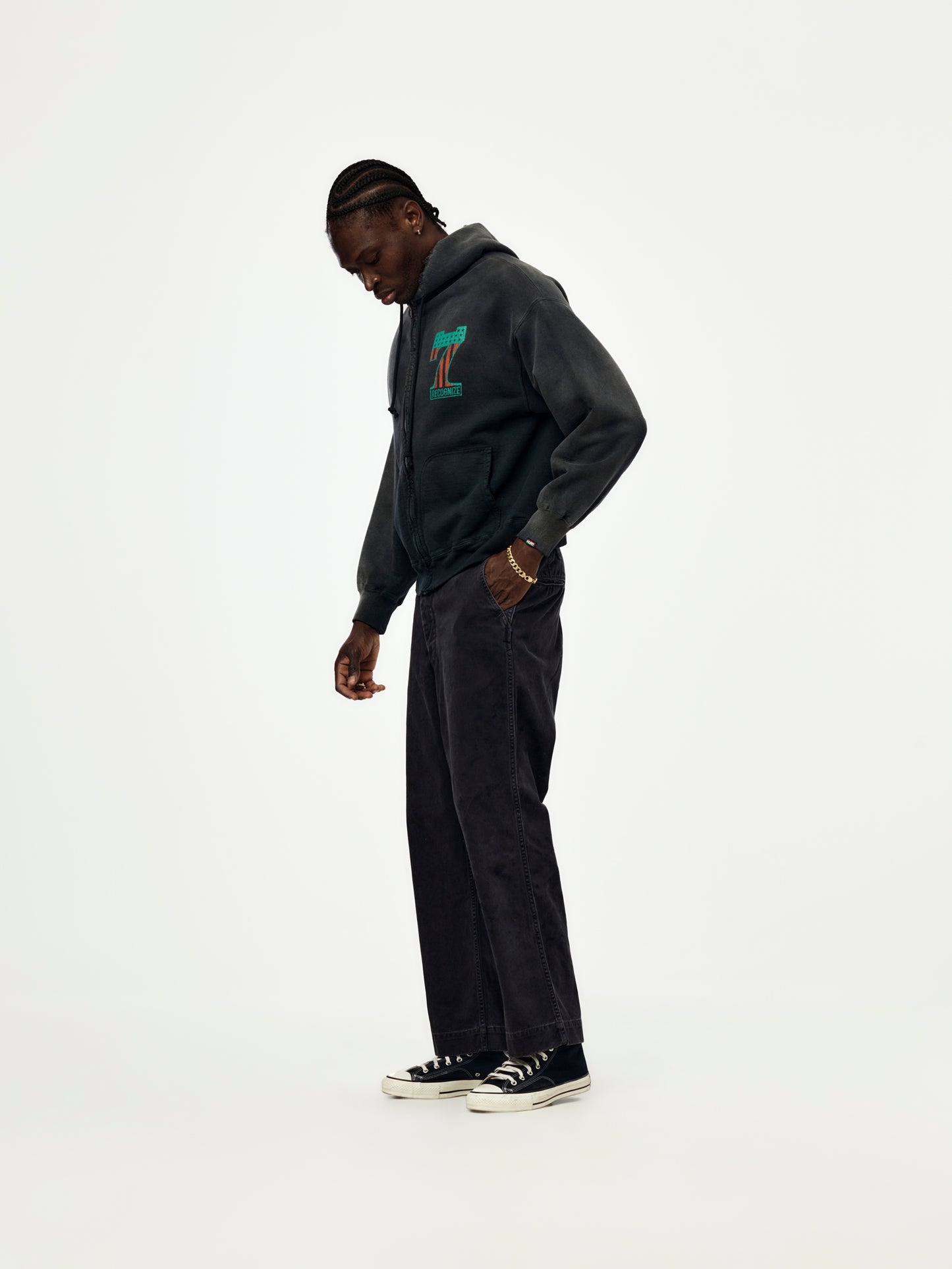 Work Aged Trousers (Black)