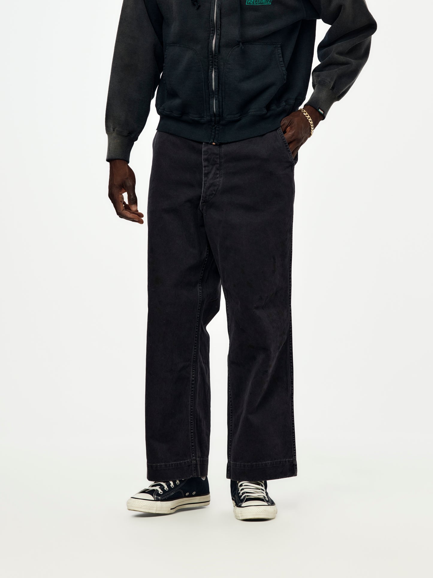 Work Aged Trousers (Black)