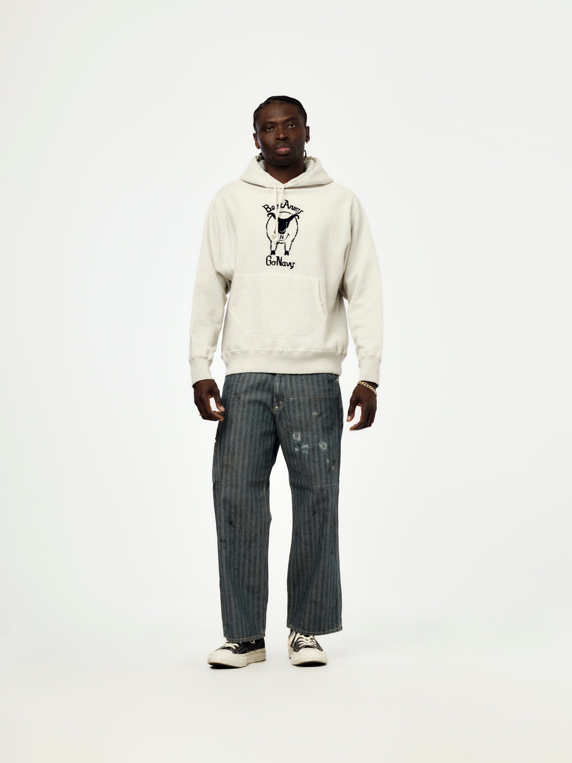 セットアップ　BOW WOW × Levi Pata HOODIE PANTS BOW WOW Gritgear Aged Pants (Indigo) - UNION LOS ANGELES