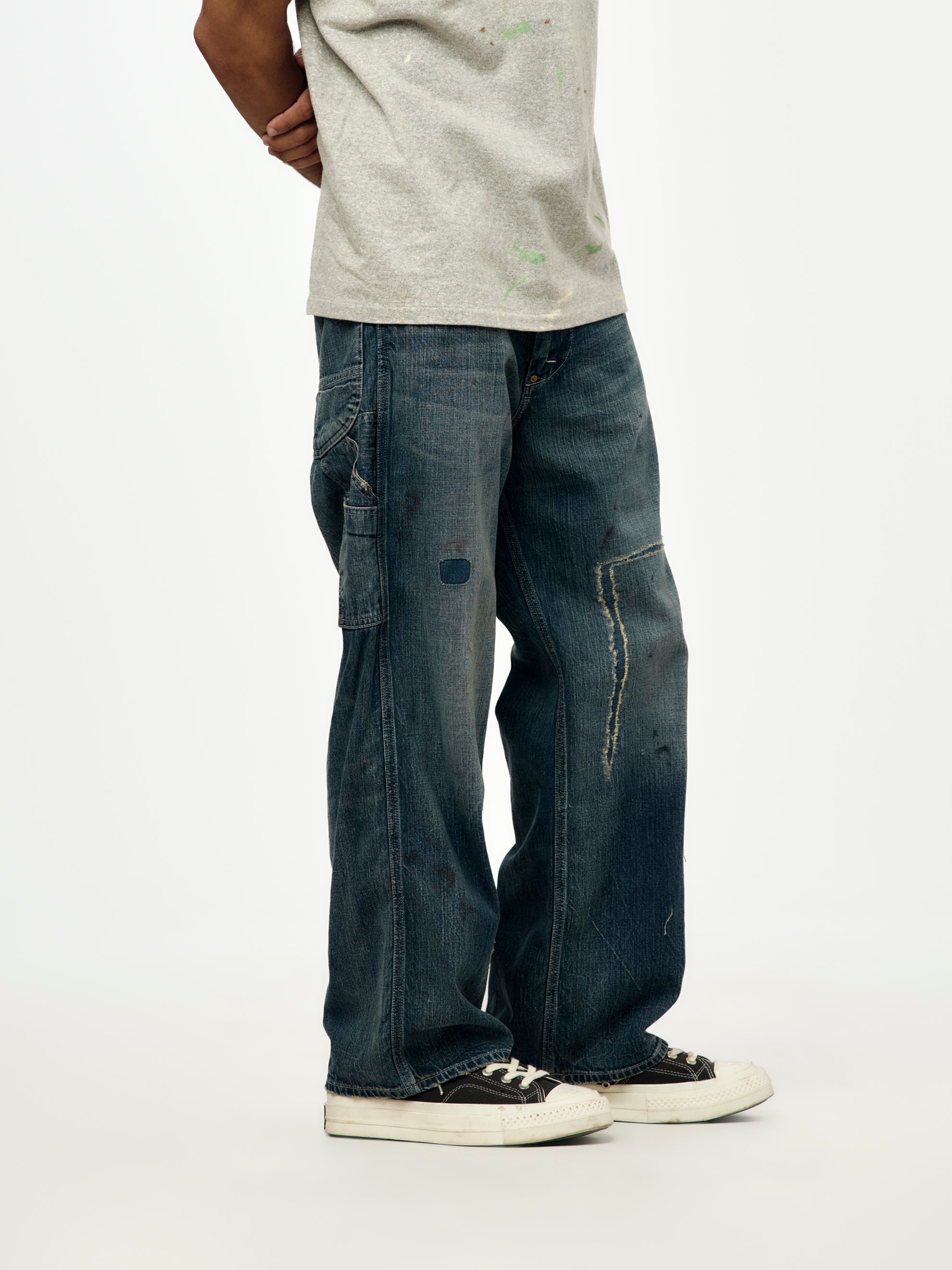 BOW WOW Heritage Denim Aged Painter Pants (Indigo) - UNION LOS ANGELES
