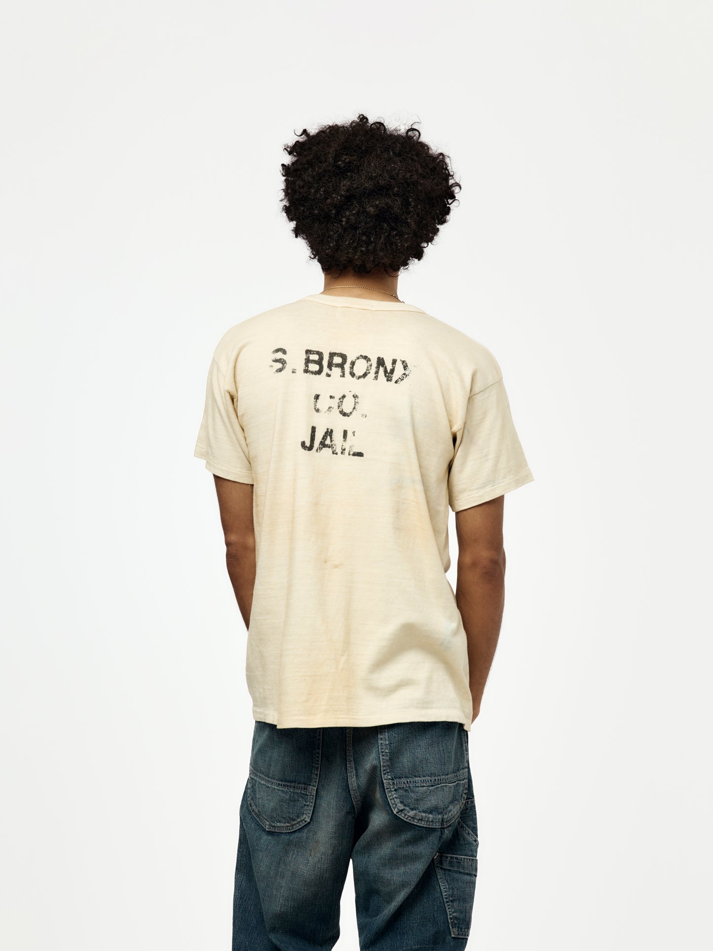 S.Bronx Co. Aged Jail Tee (White)