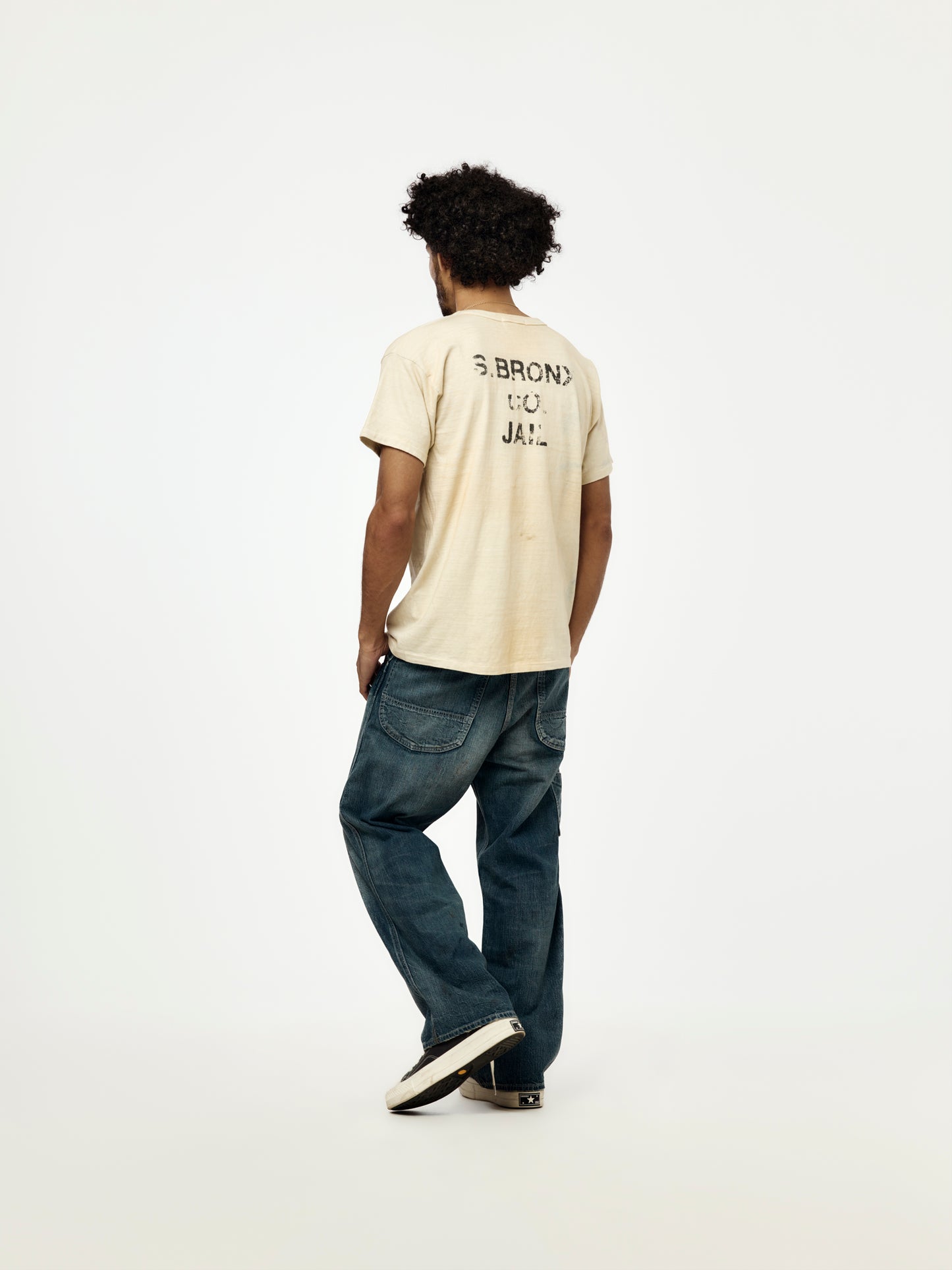 S.Bronx Co. Aged Jail Tee (White)