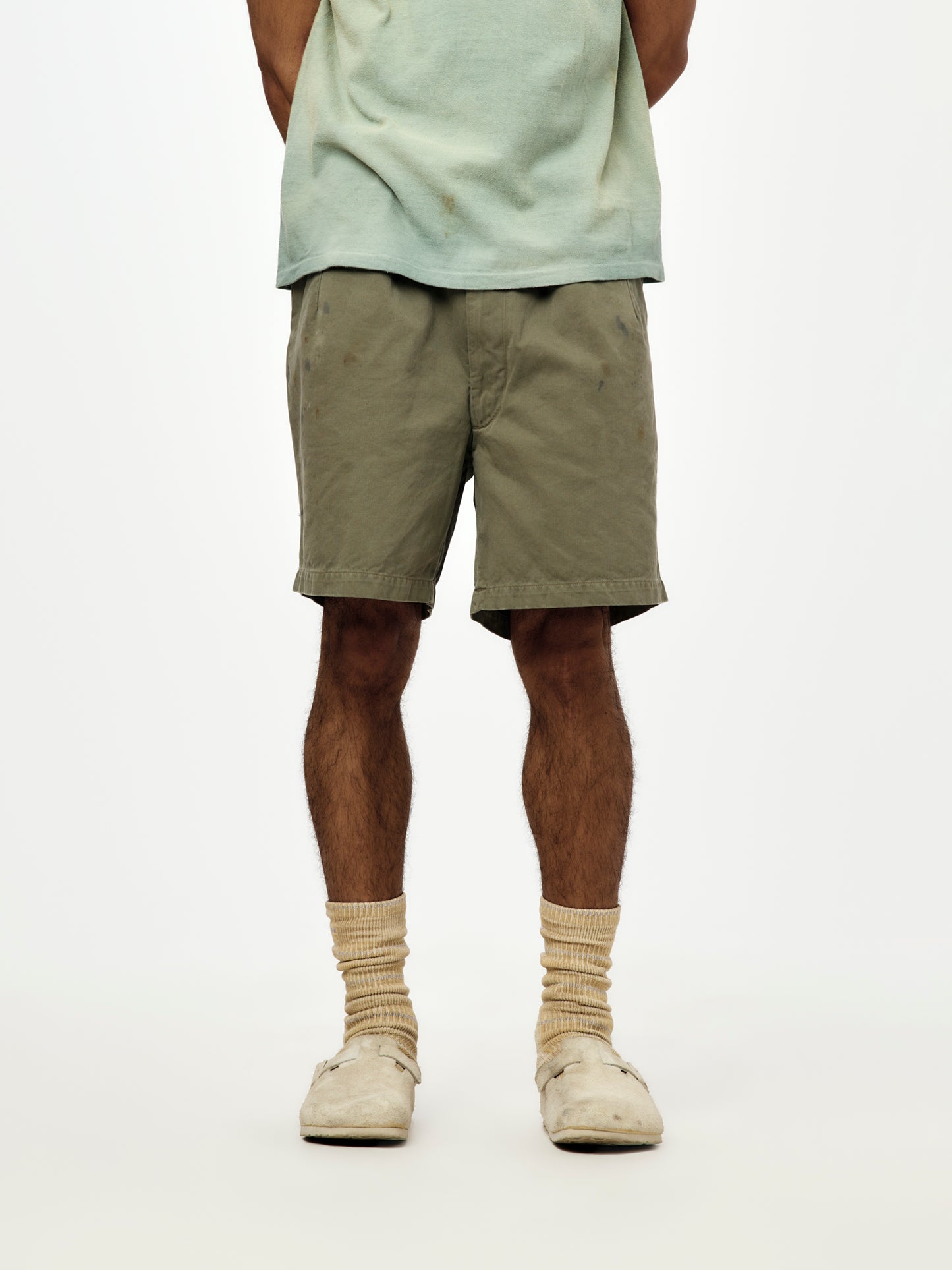 US Army Aged Chino Shorts
