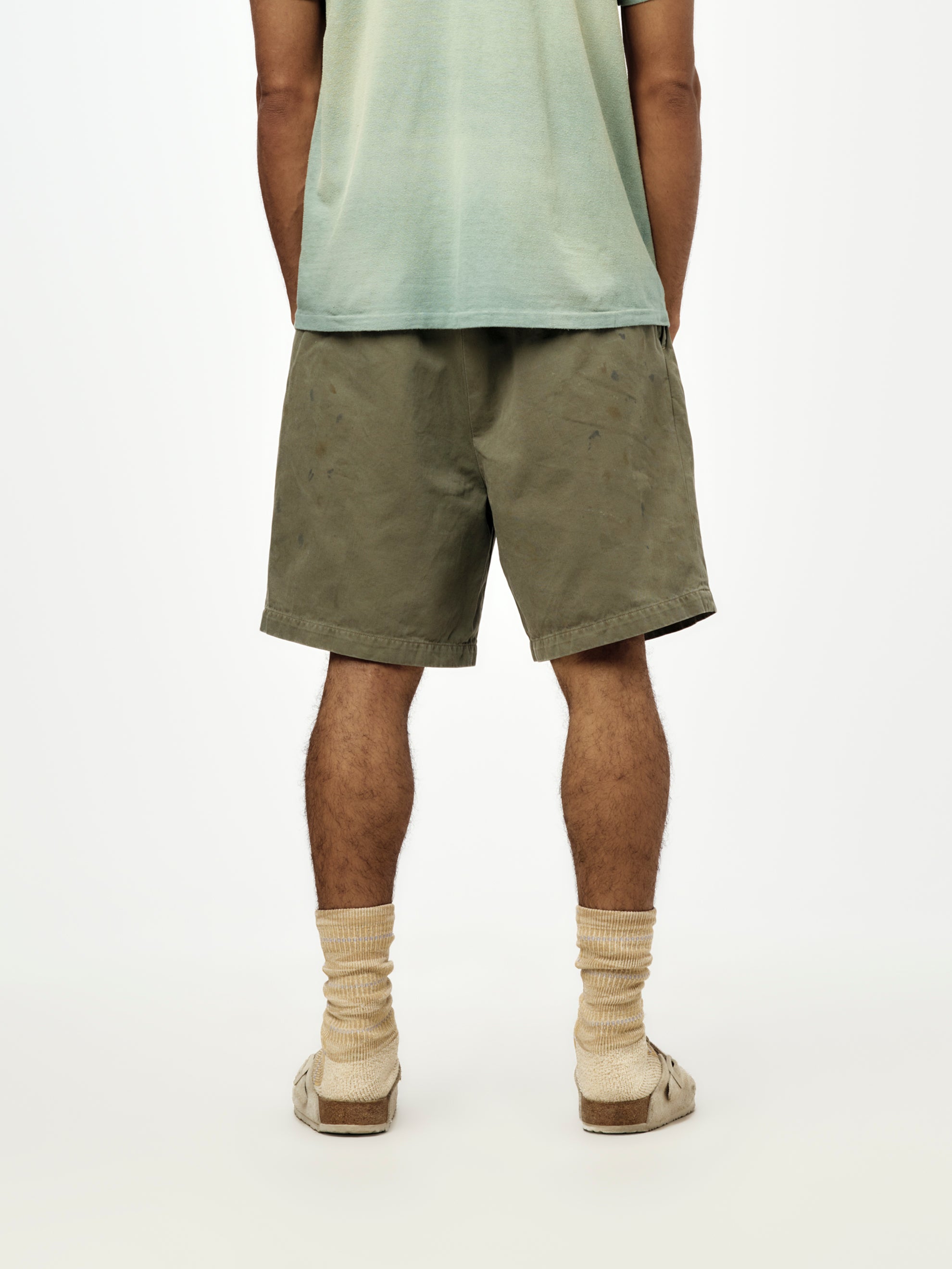 BOW WOW US Army Aged Chino Shorts - UNION LOS ANGELES