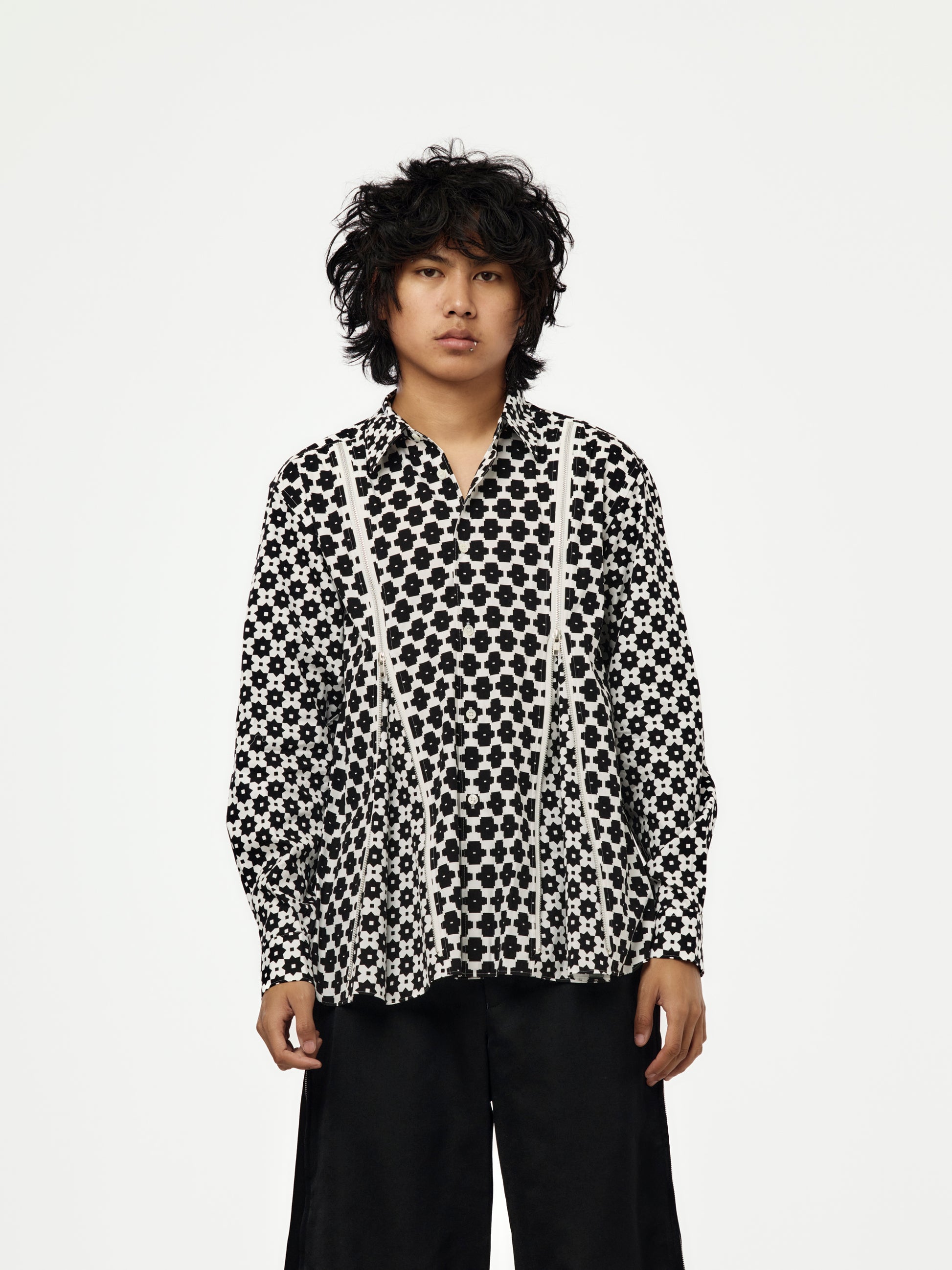 MEN'S SHIRT SS26 (WHITE/BLACK)