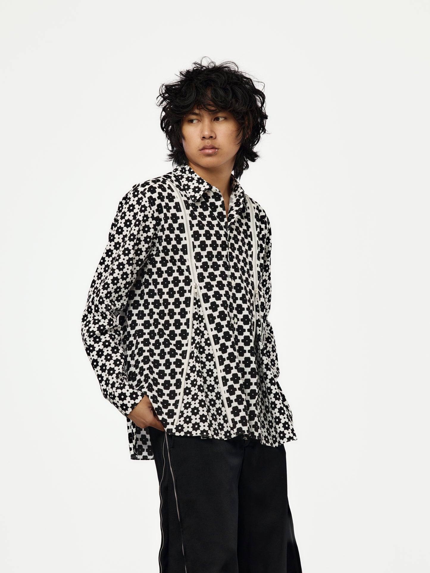 MEN'S SHIRT SS26 (WHITE/BLACK)