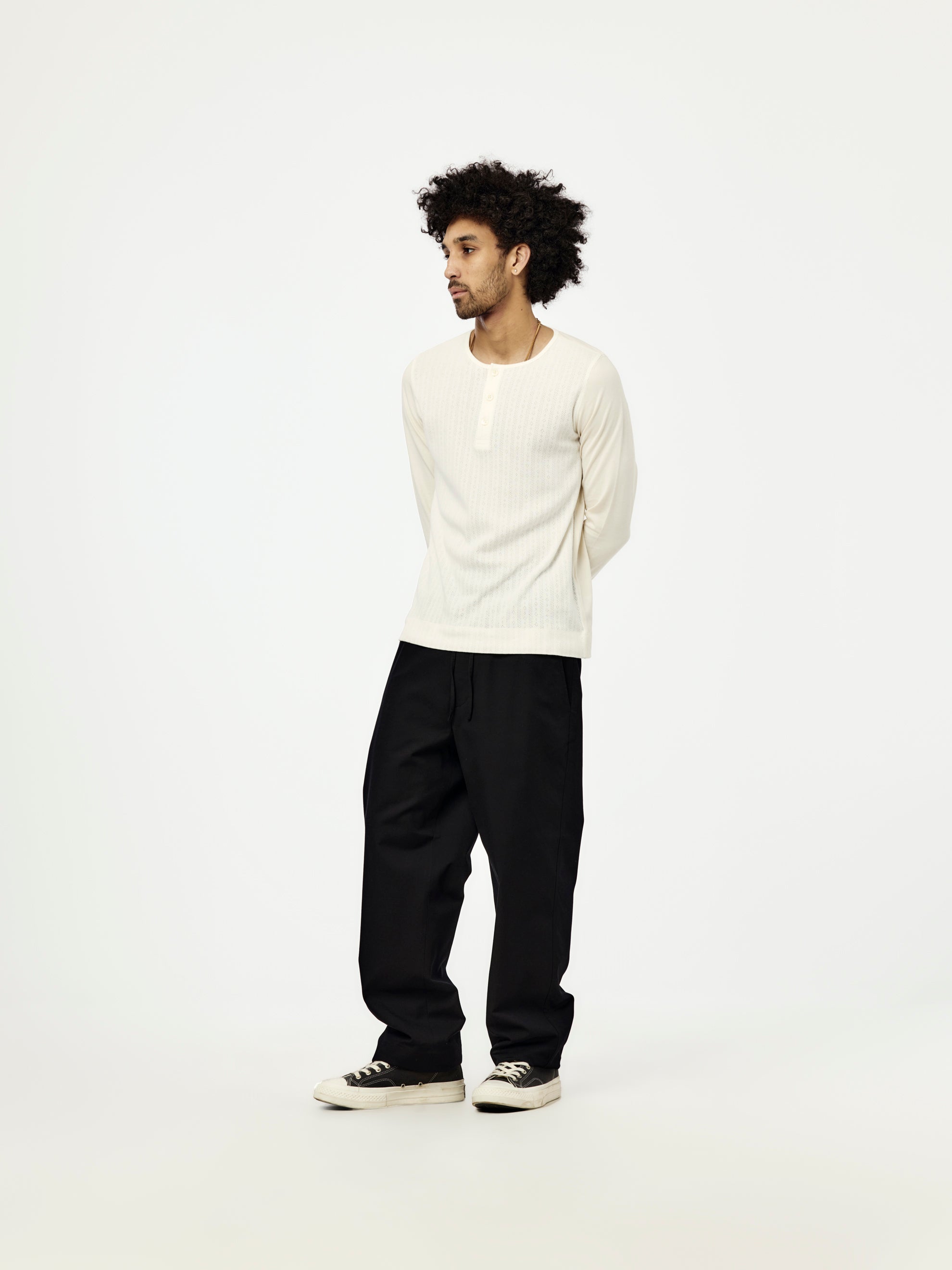 Mサイズ DRIES VAN NOTEN Hebton Long Sleeved Dries Van Noten Hebton Long Sleeved T-Shirt (Off White) - UNION