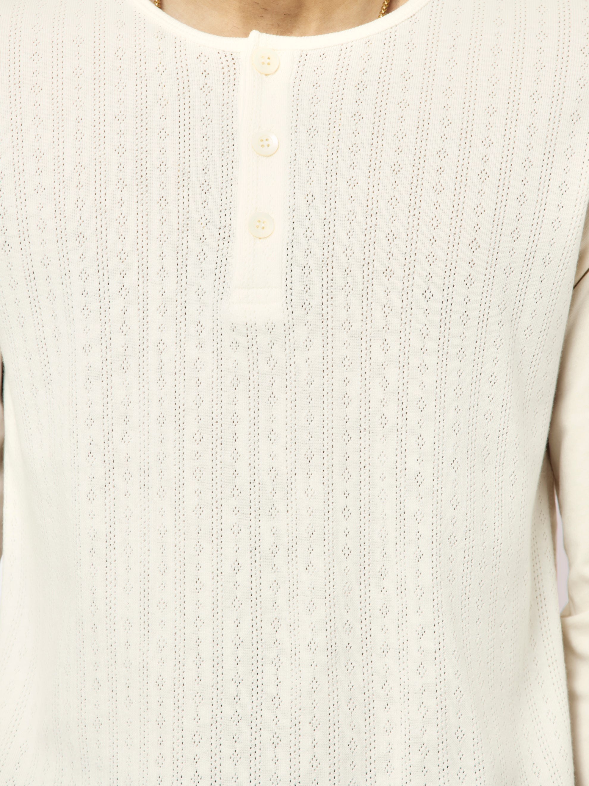 Dries Van Noten Hebton Long Sleeved T-Shirt (Off White) - UNION