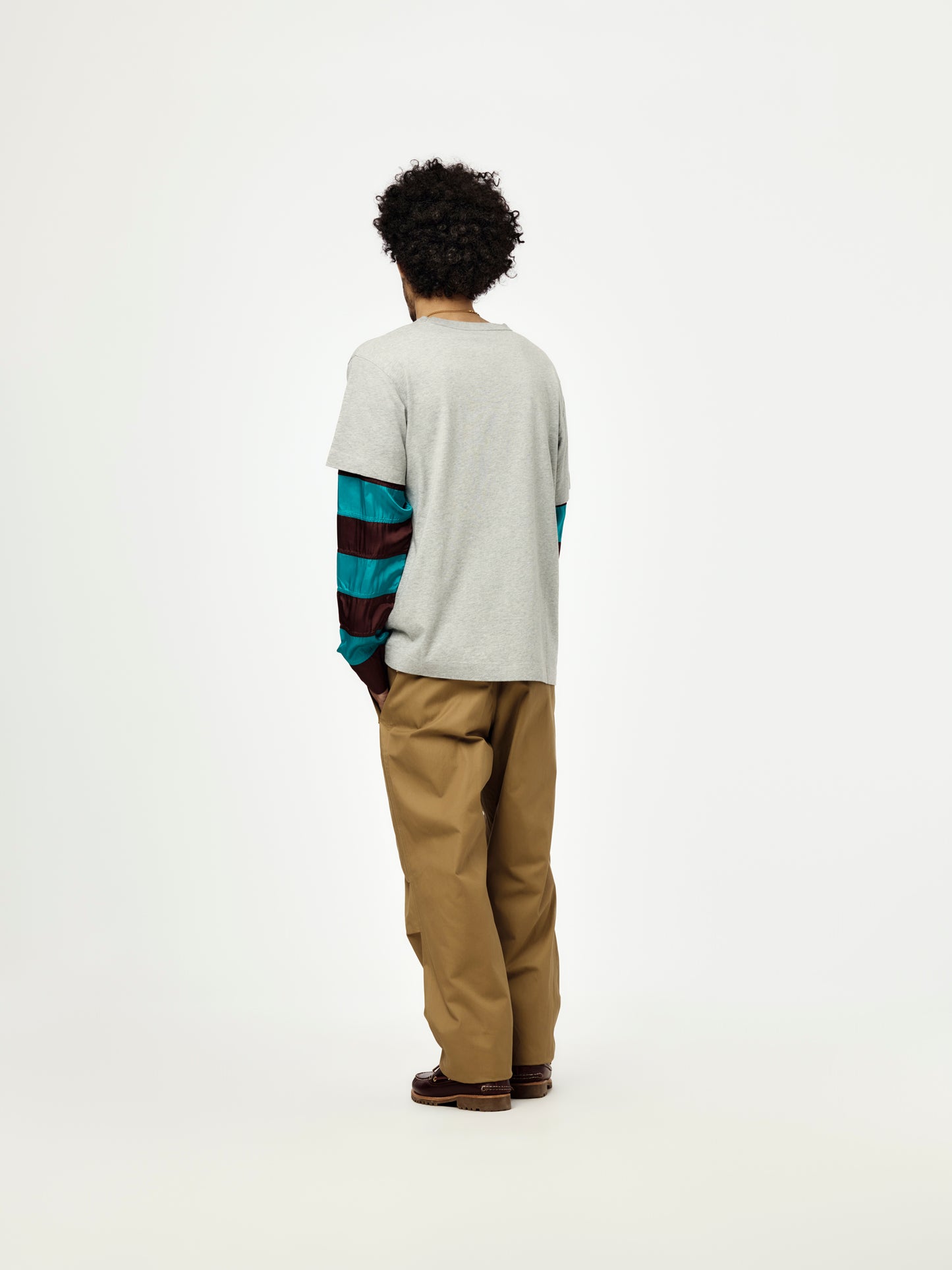 Heedar Contrast T-Shirt (Grey Melange)