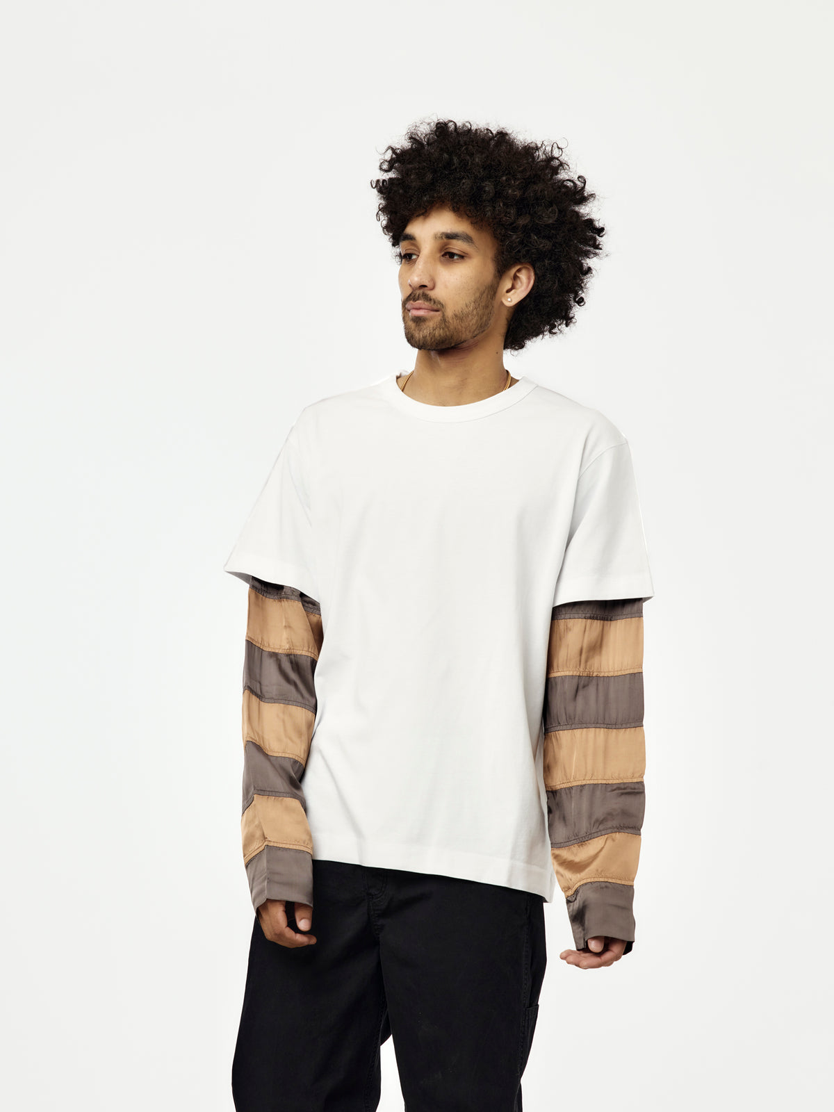 Dries Van Noten Heedar Contrast T-Shirt (White) - UNION LOS ANGELES