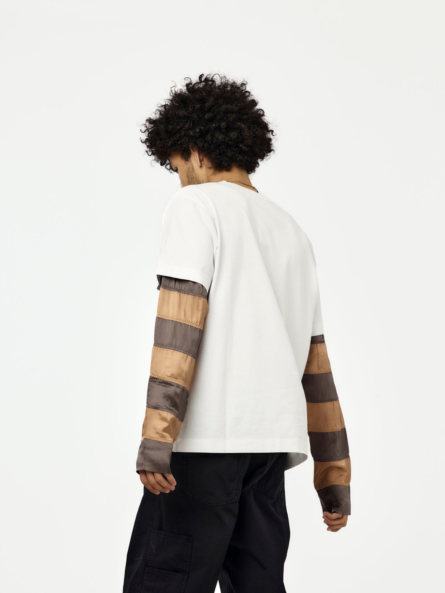 Heedar Contrast T-Shirt (White)