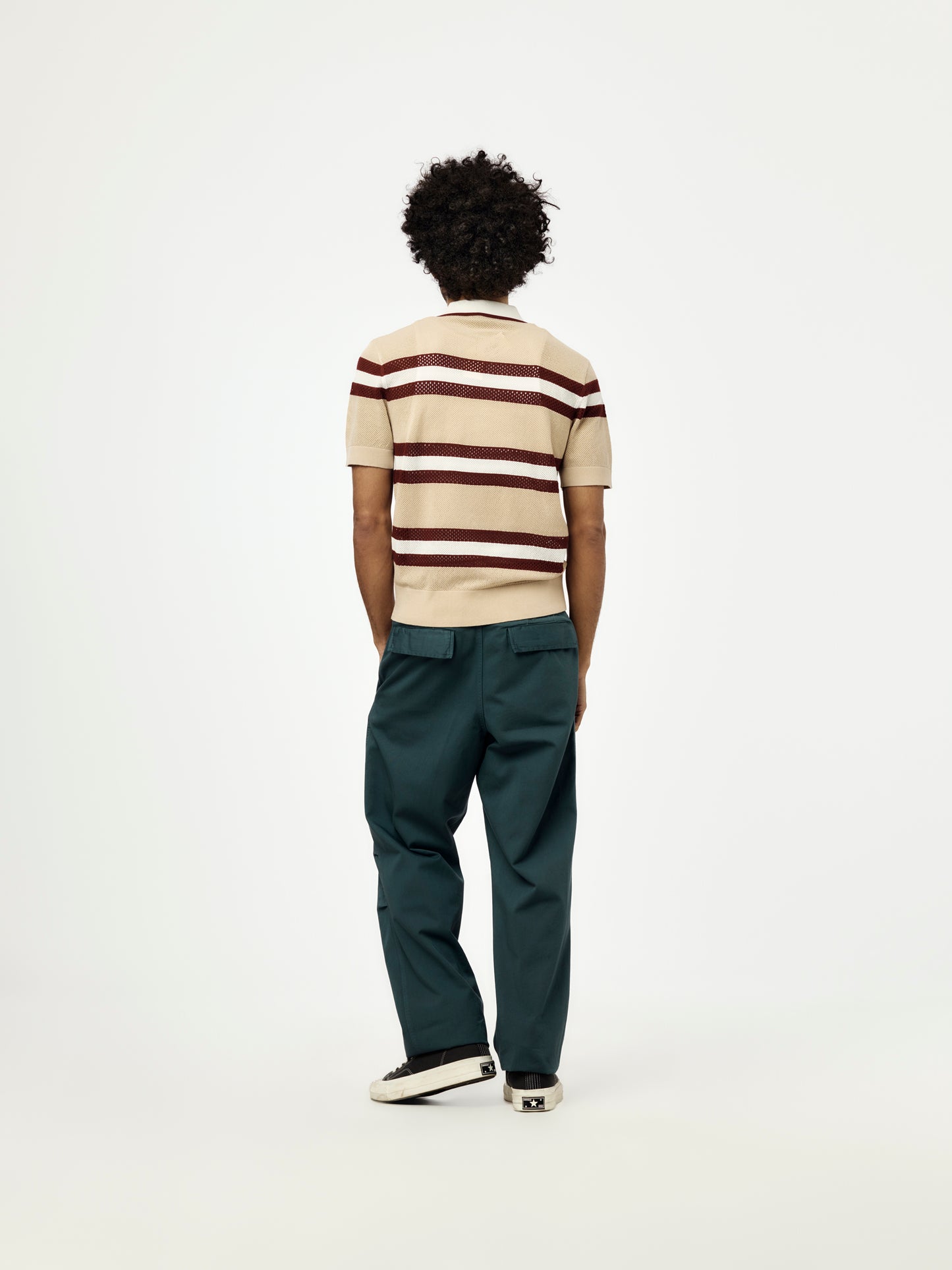 Mercy Stripe Polo (Beige)