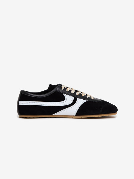 Dries Van Noten Suede Sneakers (Black/White) - UNION LOS ANGELES