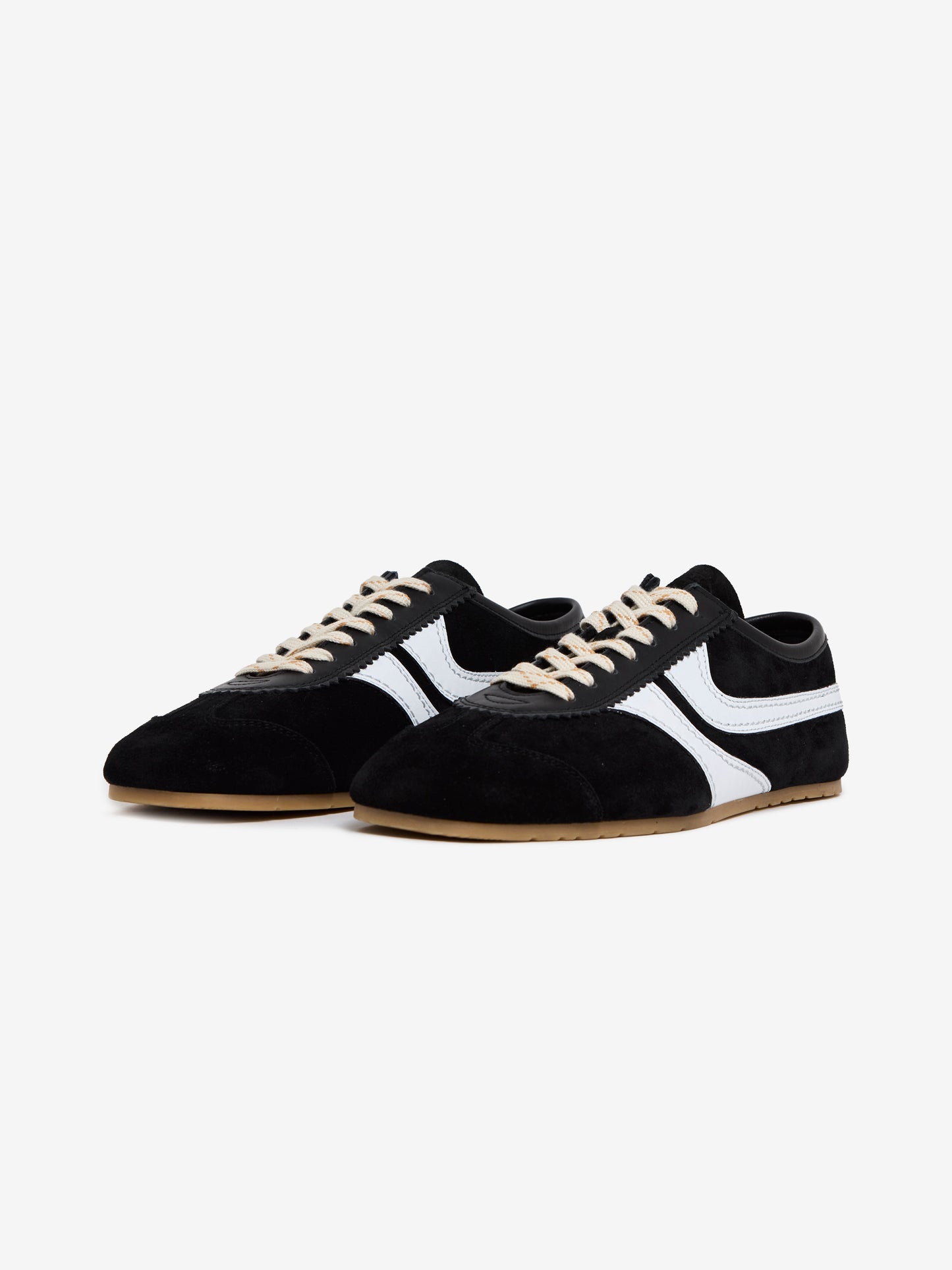 Suede Sneakers (Black/White)
