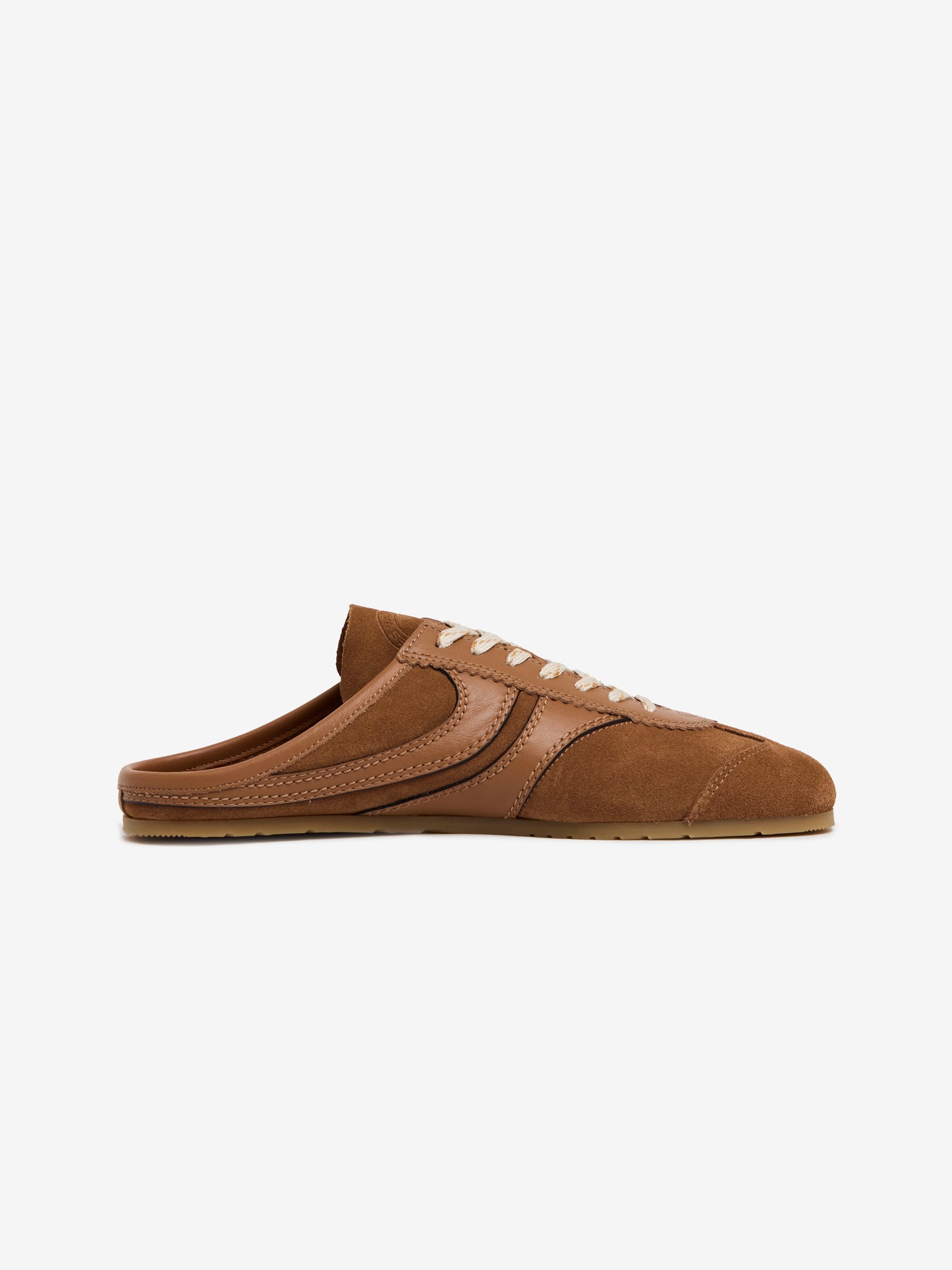 Suede Sneaker Mule (Tan)