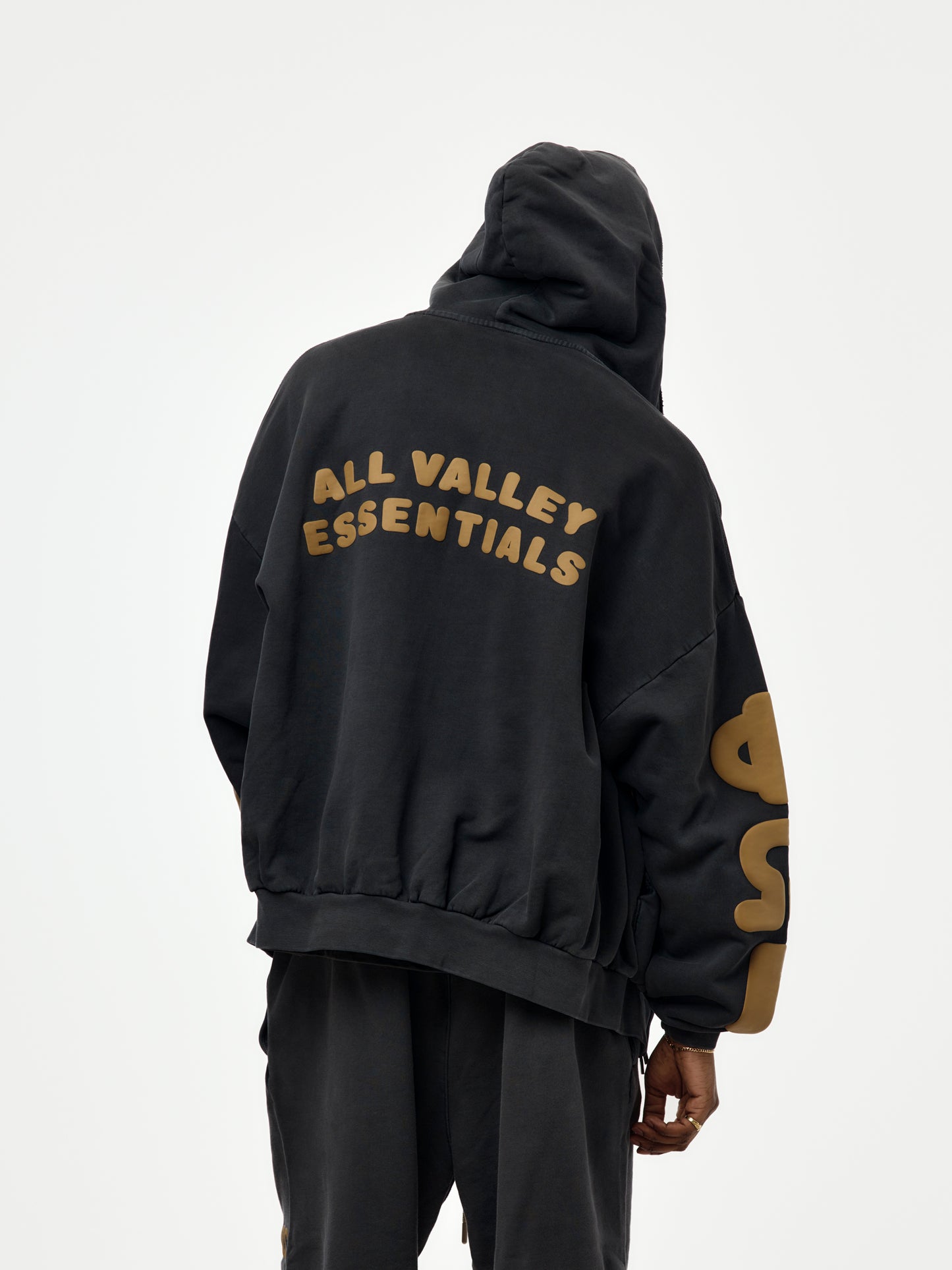 90'S ZIP-UP HOODIE (WASHED IRON GREY)