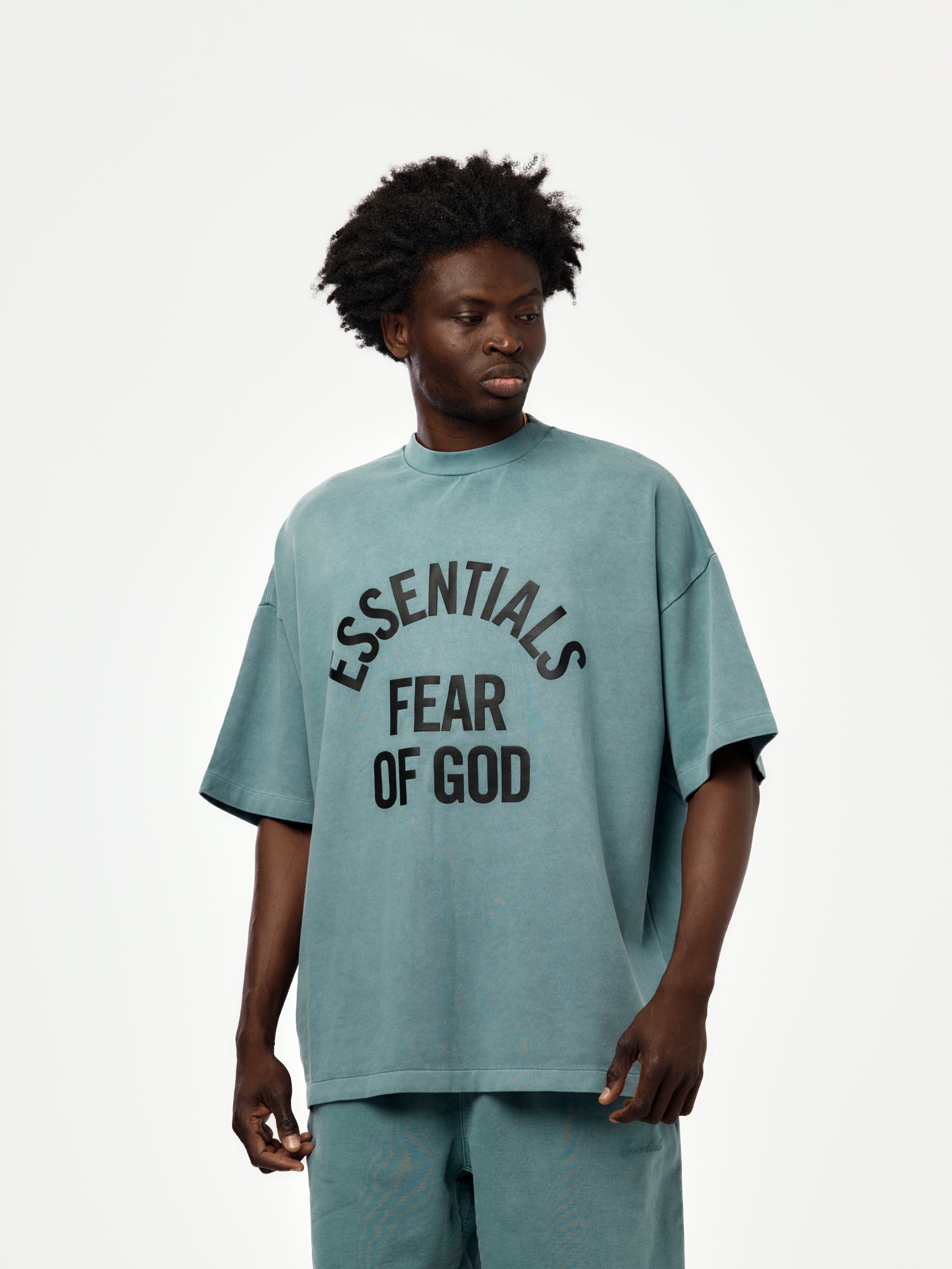 Essentials Fear of God ESSENTIALS Campus 90's Tee (Faded Coastal