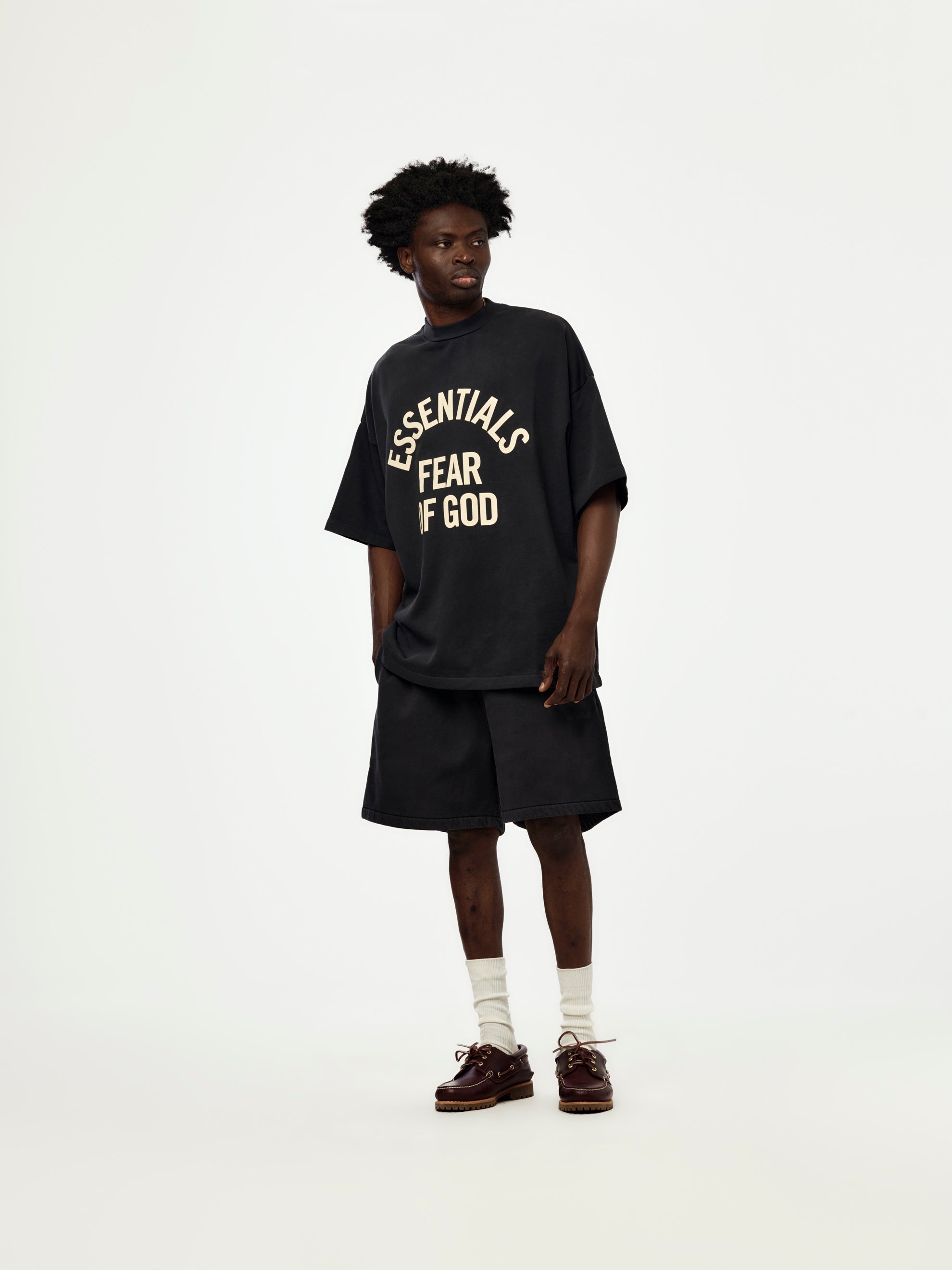 Essentials Fear of God ESSENTIALS Campus 90's Tee (Faded Black