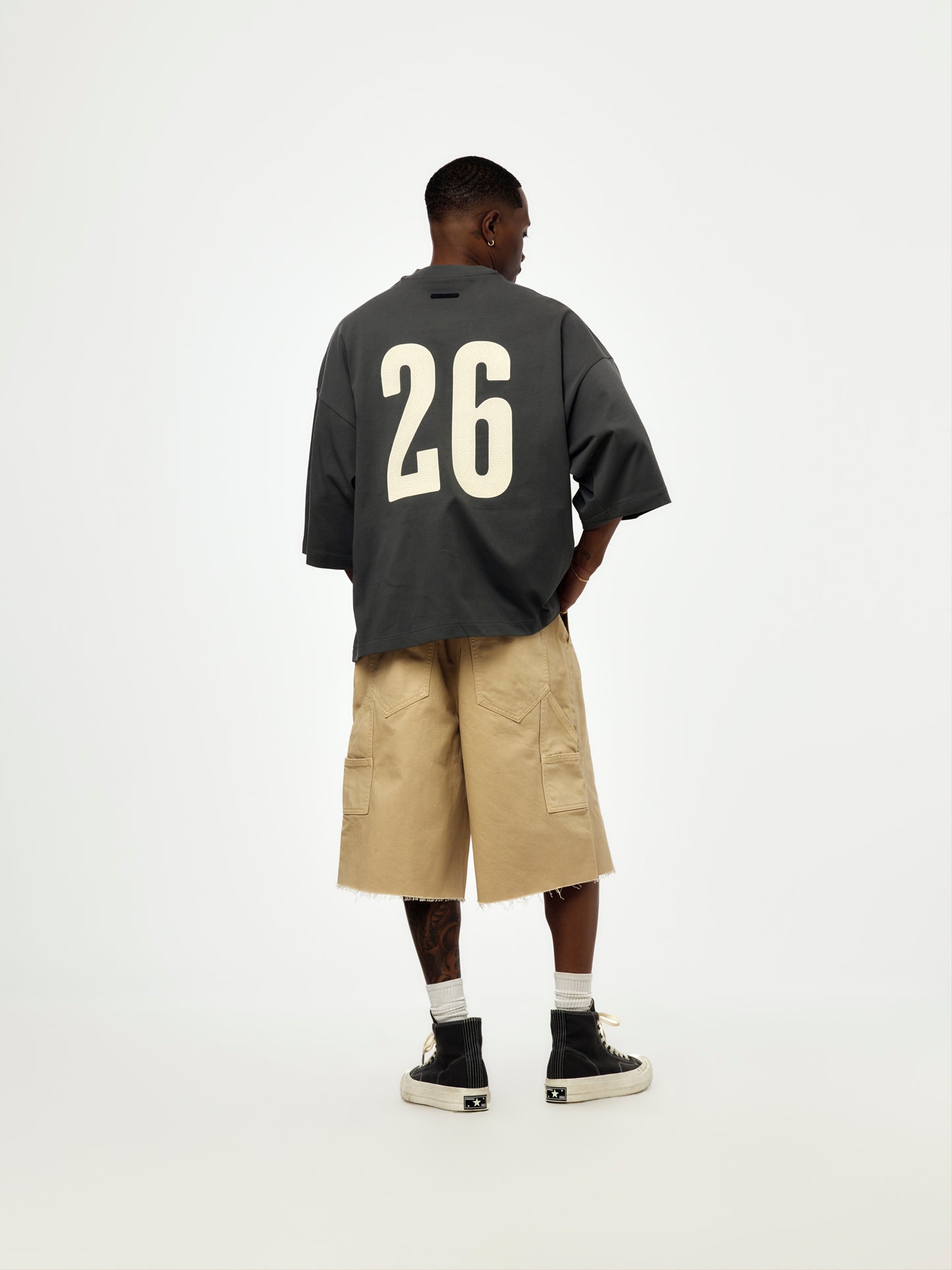 RAW CUT 5-POCKET SHORT (OVERDYED DUNE)