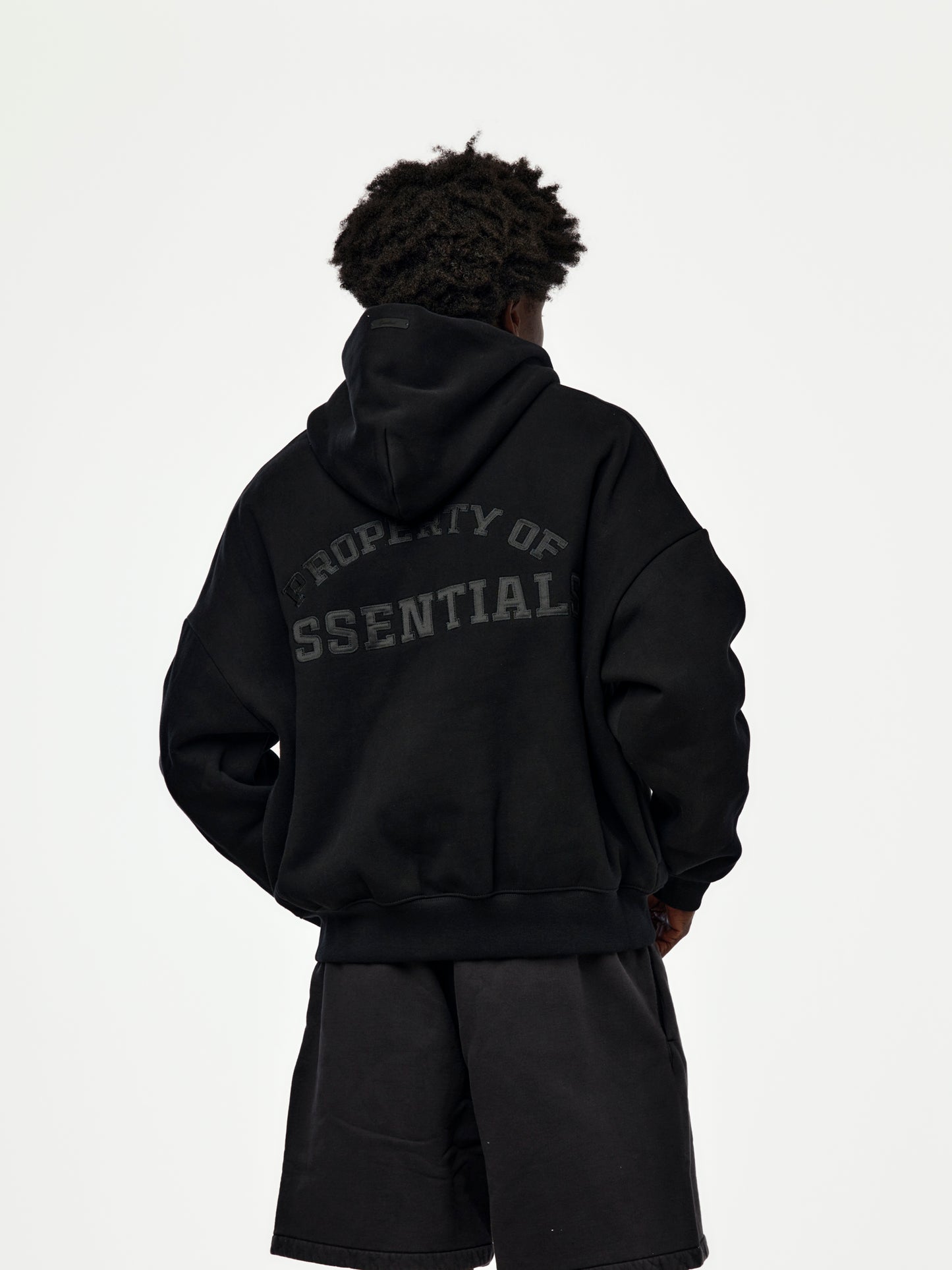 PROPERTY LOUNGE HALF ZIP HOODIE (BLACK)
