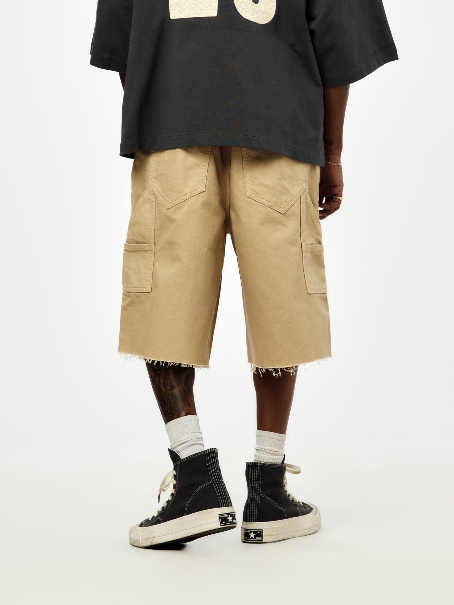 RAW CUT 5-POCKET SHORT (OVERDYED DUNE)