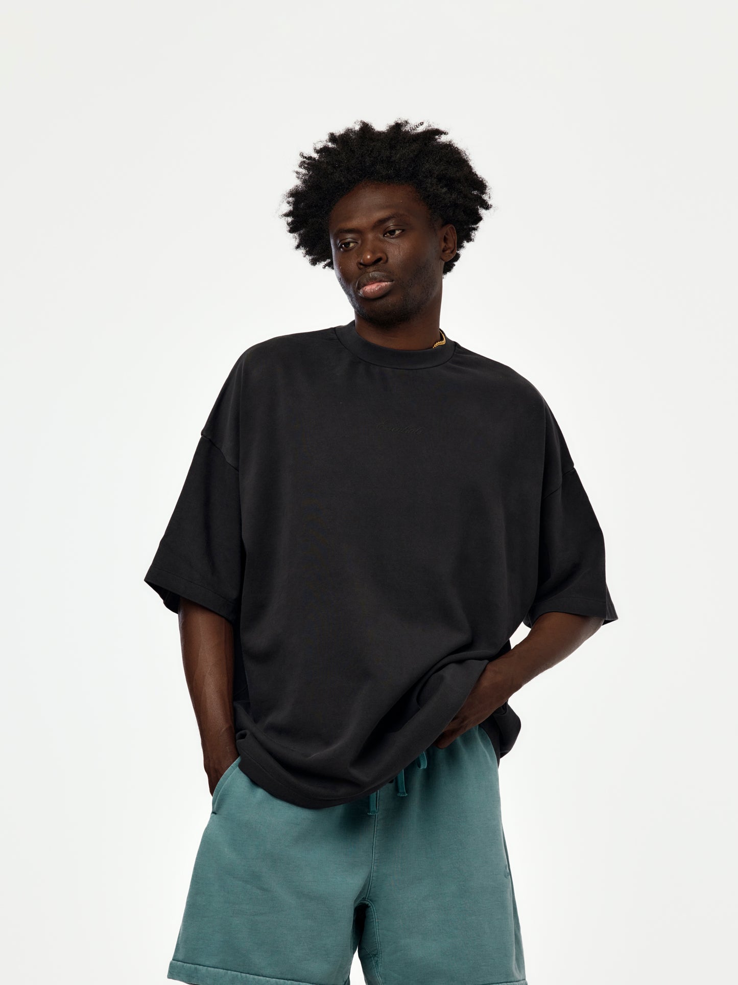 SIGNATURE 90'S SHORT SLEEVE TEE (FADED BLACK)