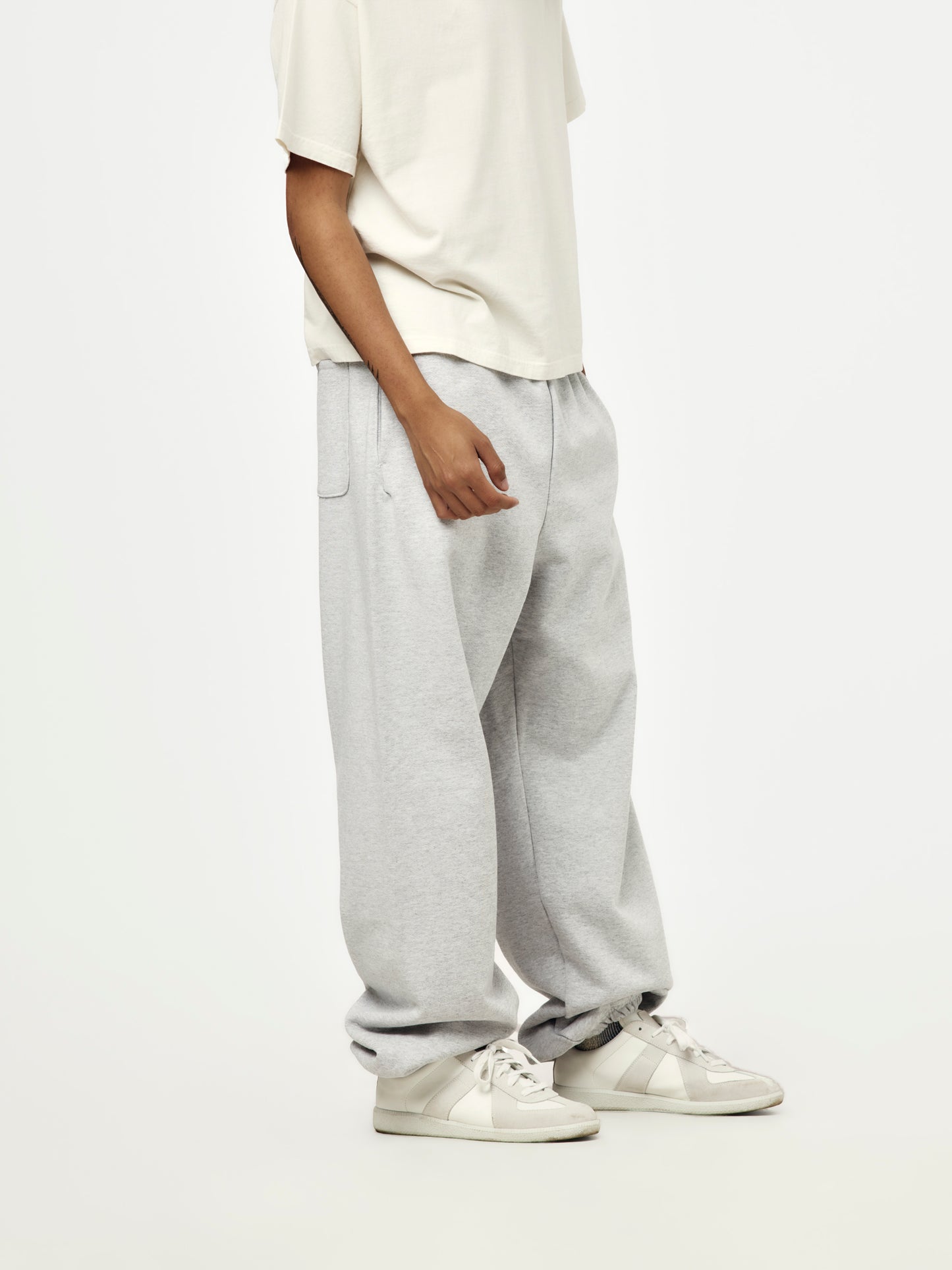 baggy jogger sweatpants (ash grey)