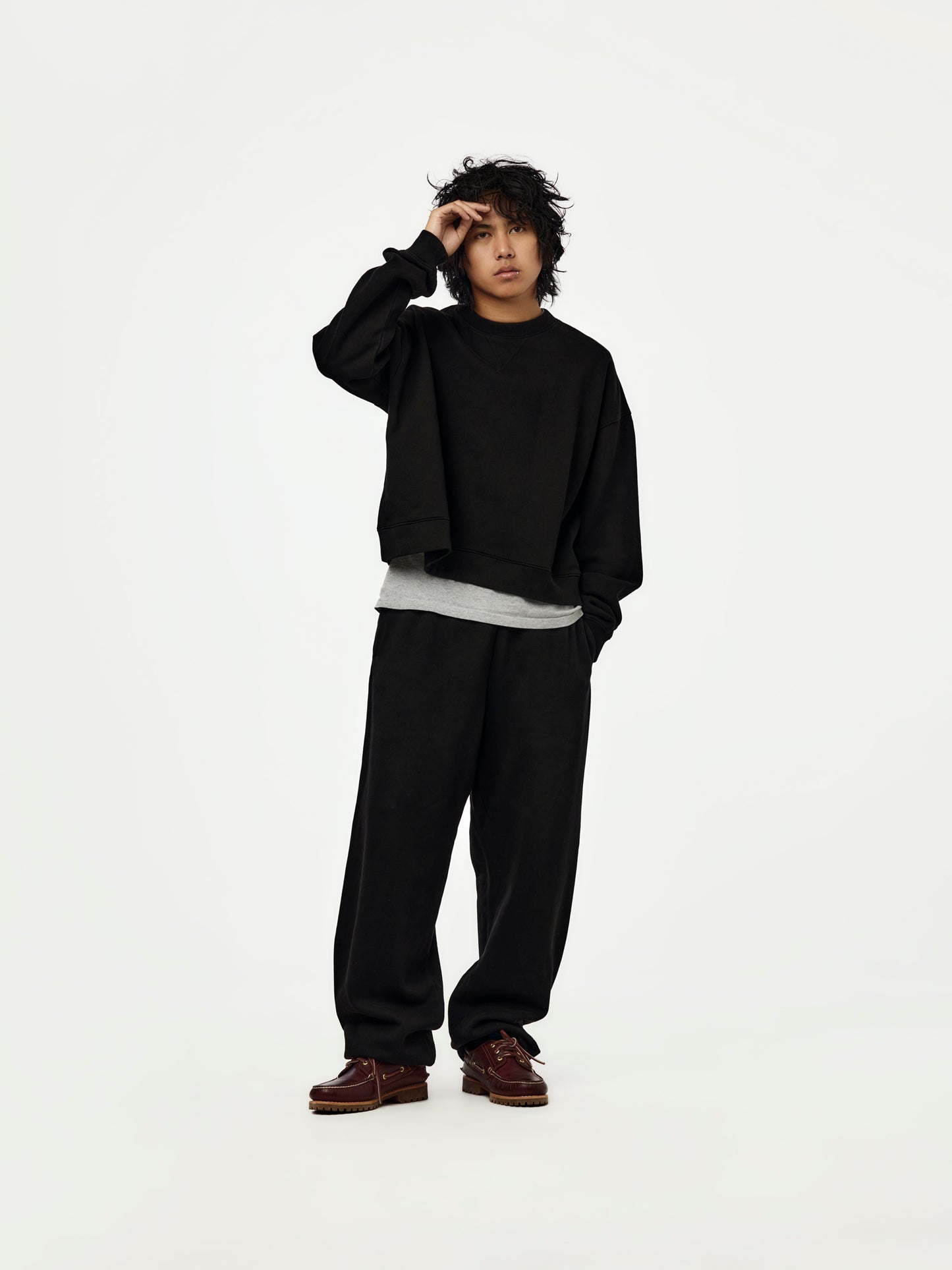baggy jogger sweatpants (black)