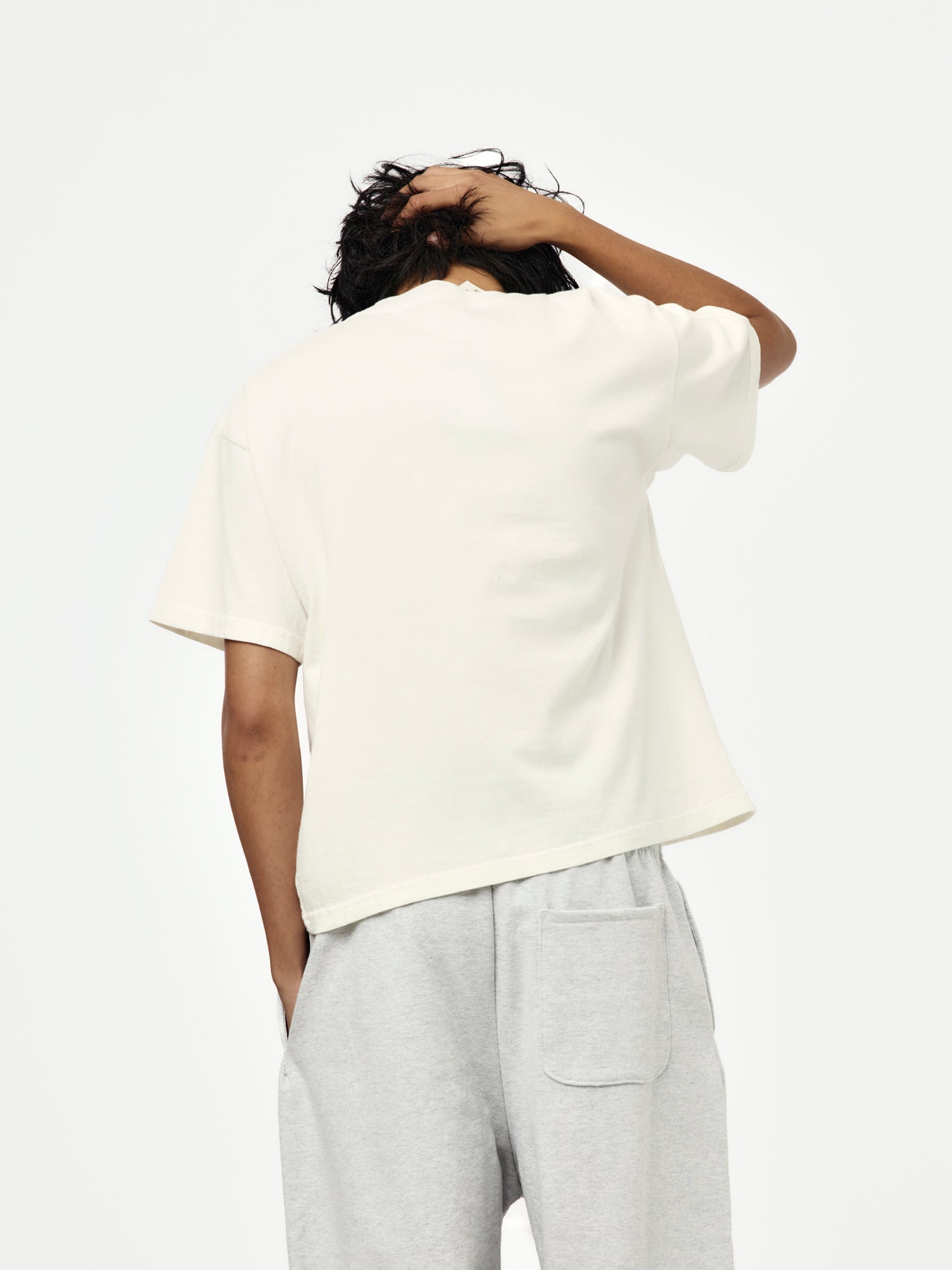 box crop tee (off-white)