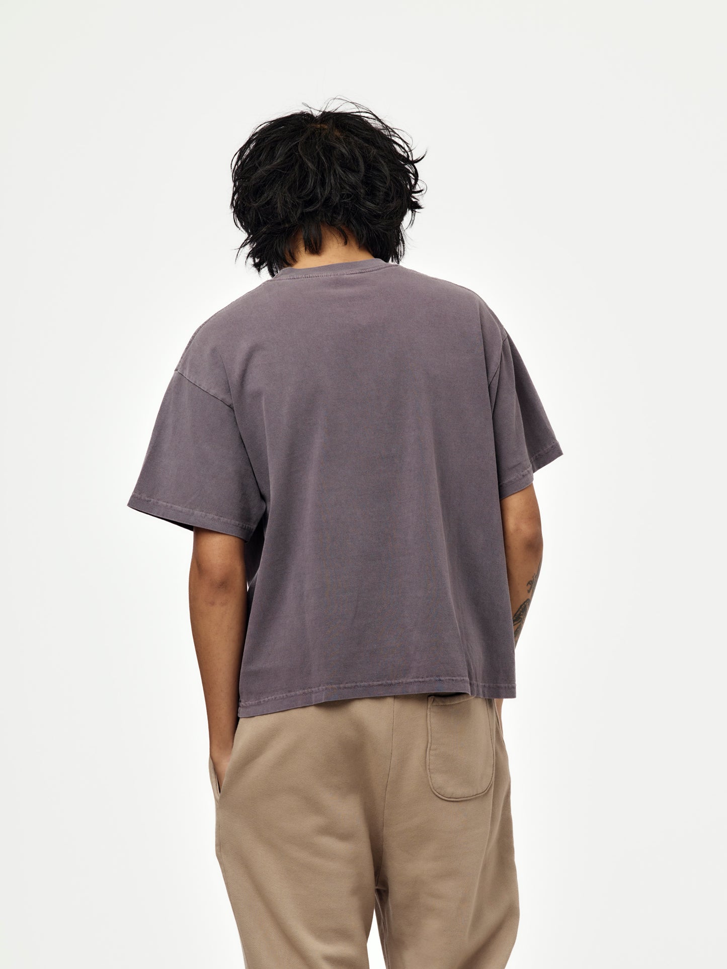 box crop tee (pigment purple)