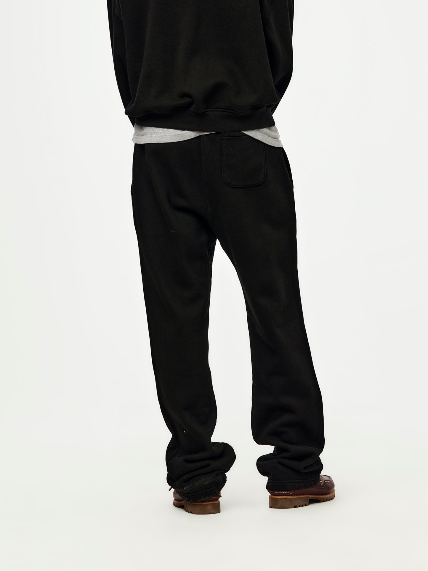 straight leg sweatpants (black)