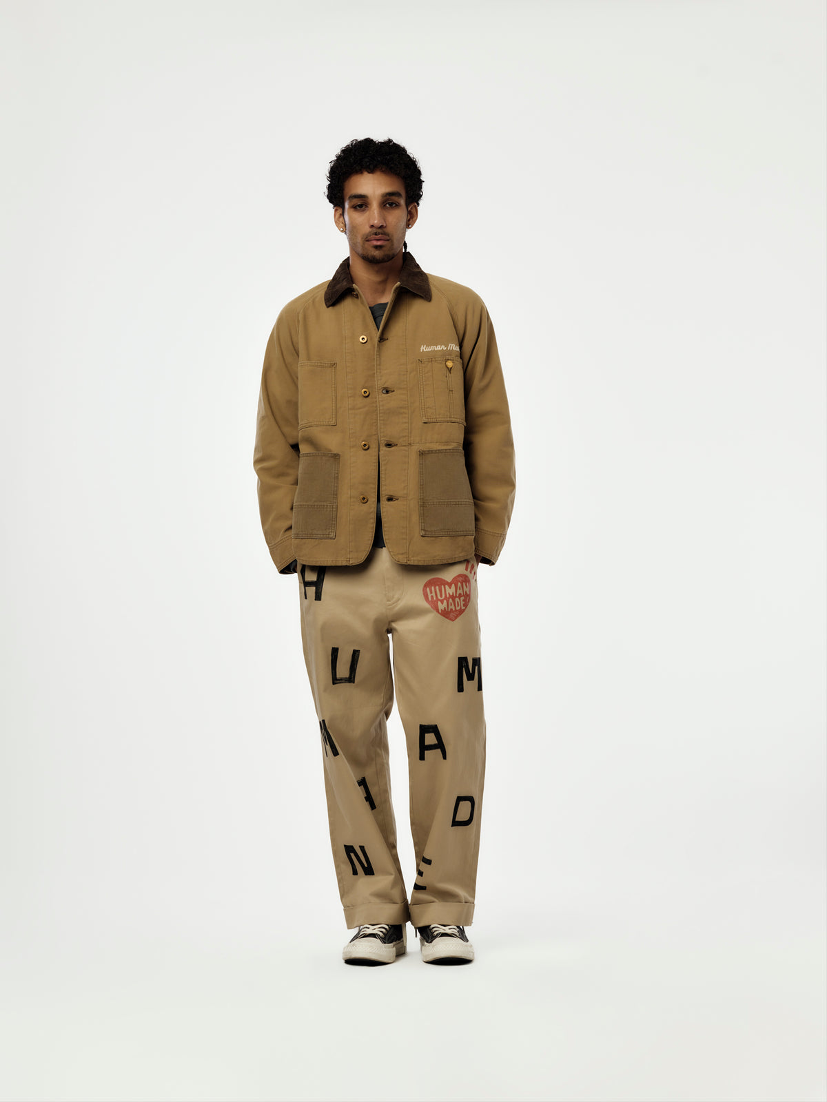 DUCK COVERALL JACKET (BEIGE)