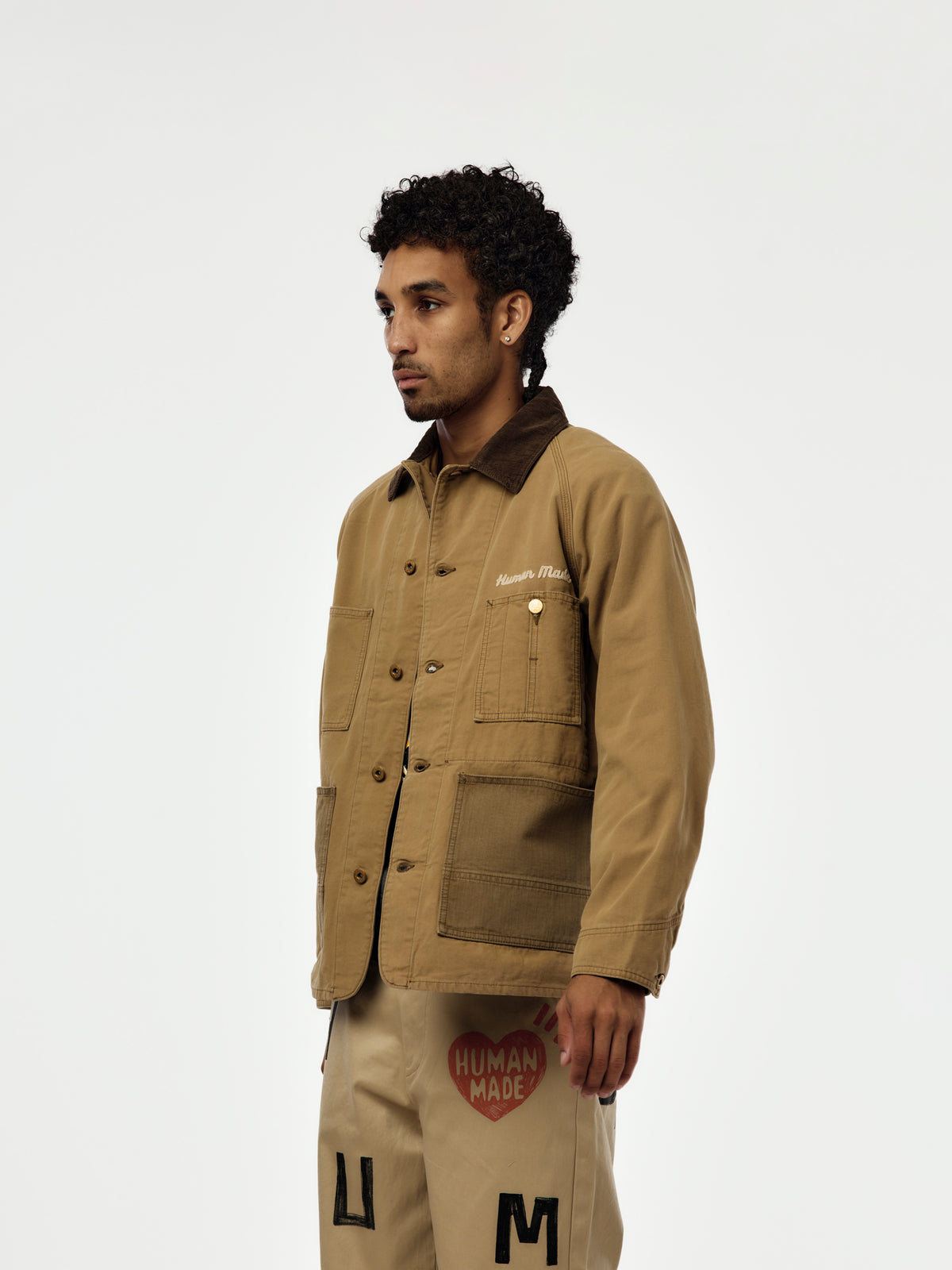 DUCK COVERALL JACKET (BEIGE)