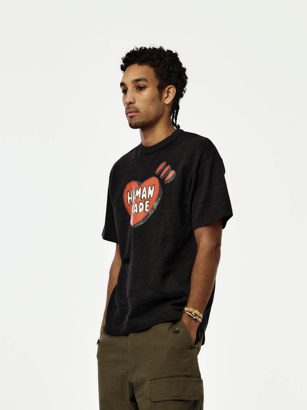 GRAPHIC T-SHIRT (BLACK) - HM32TE014