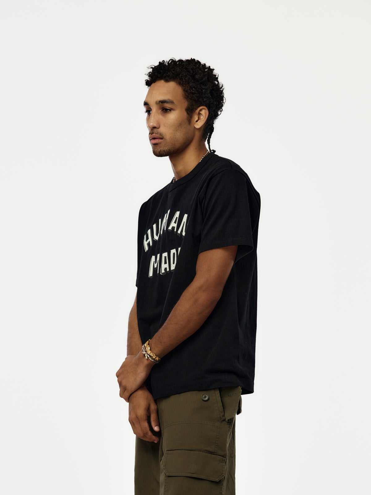GRAPHIC T-SHIRT (BLACK) - HM32TE015
