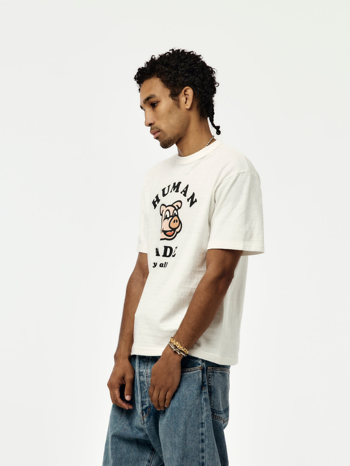 GRAPHIC T-SHIRT (WHITE) - HM32TE003