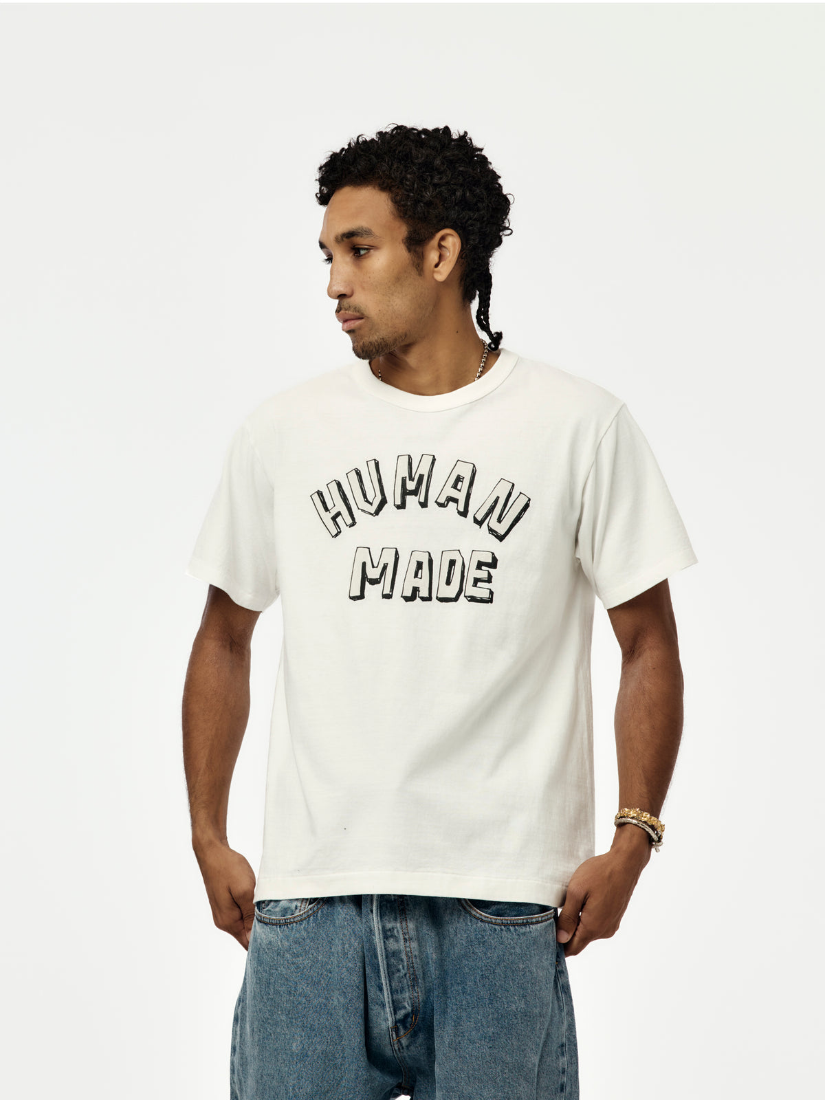 GRAPHIC T-SHIRT (WHITE) - HM32TE015