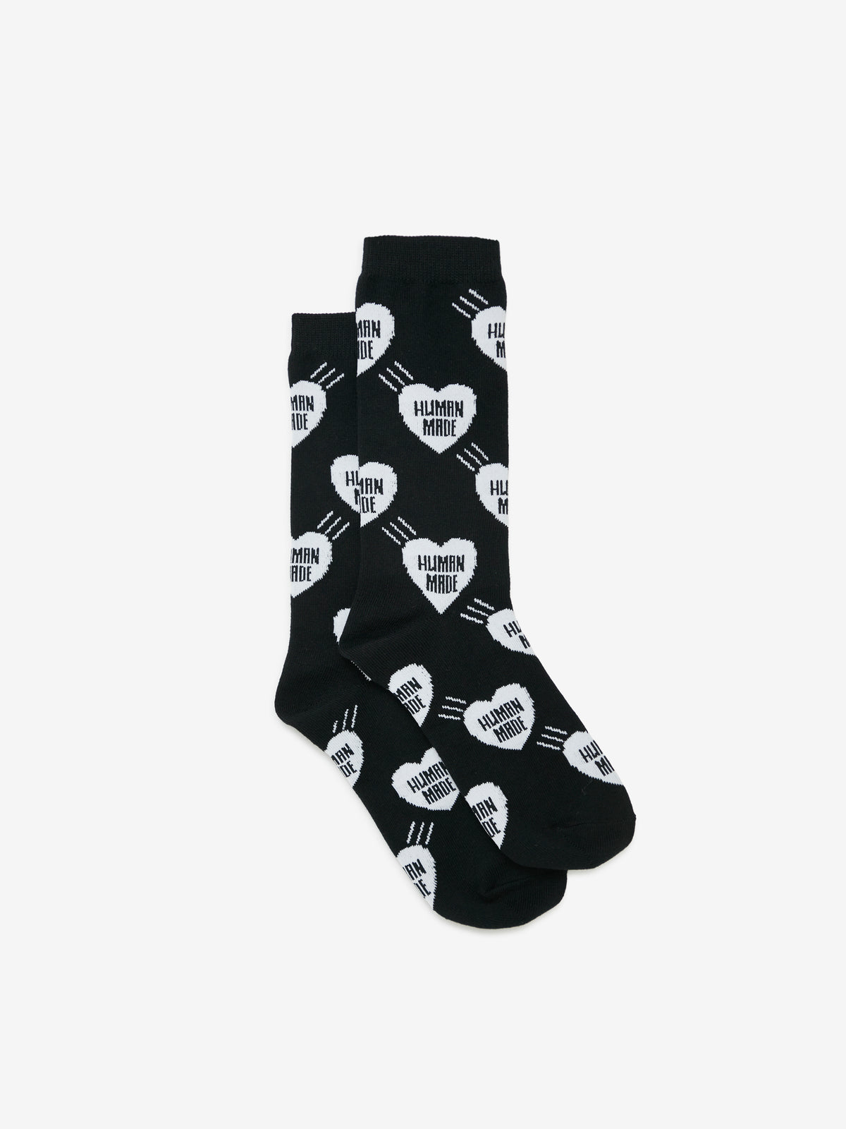 HEART SOCKS (BLACK) - HM32GD057