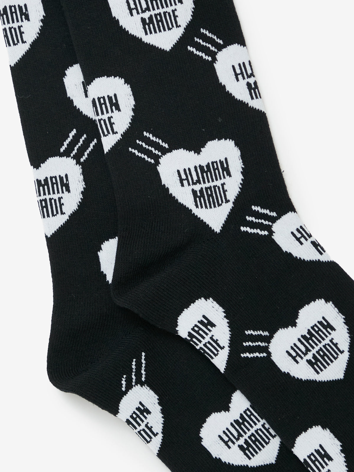 HEART SOCKS (BLACK) - HM32GD057