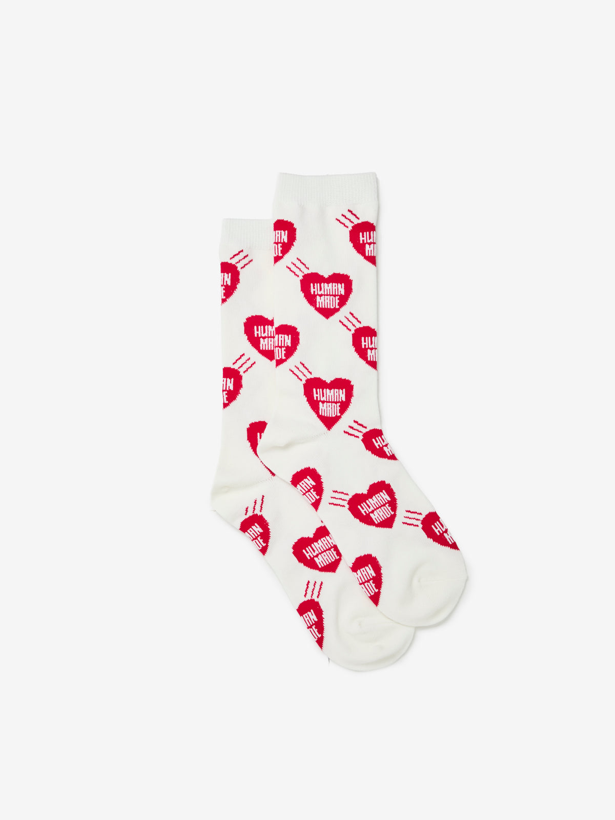 HEART SOCKS (WHITE) - HM32GD057
