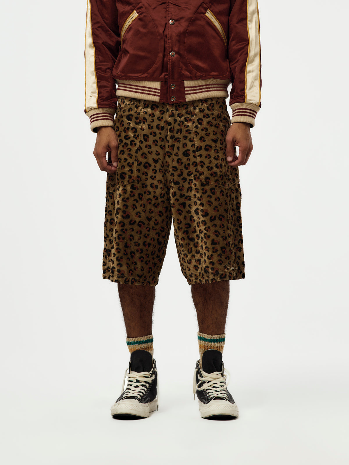 LEOPARD SHORTS (BEIGE)