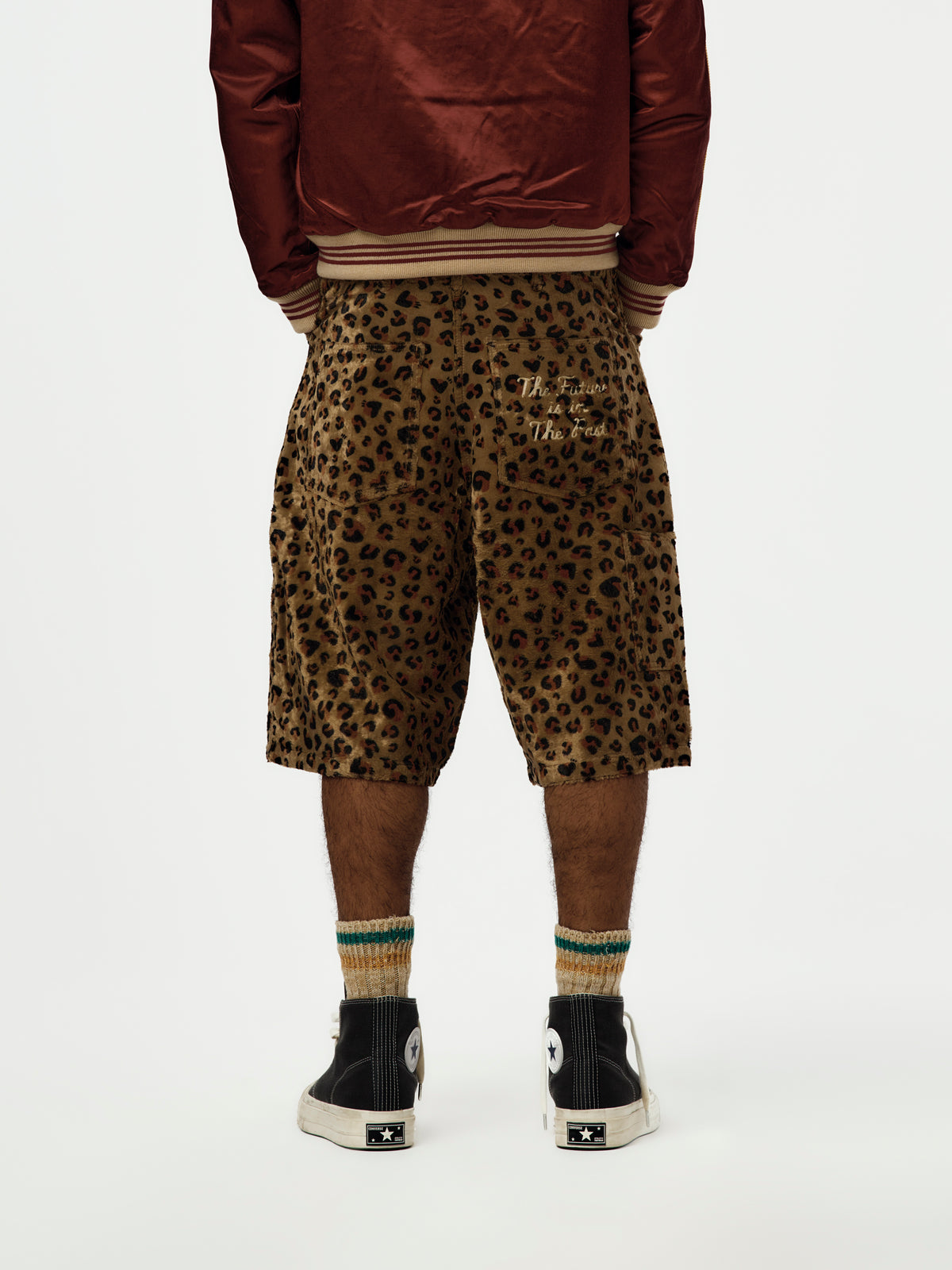 LEOPARD SHORTS (BEIGE)