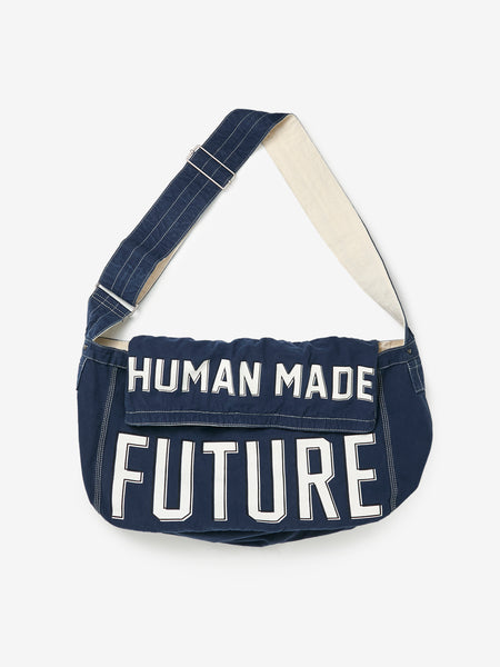 HUMAN MADE MAIL BAG NAVY LARGE バッグ Human Made HUMAN MADE MAIL BAG LARGE (NAVY) - UNION LOS ANGELES